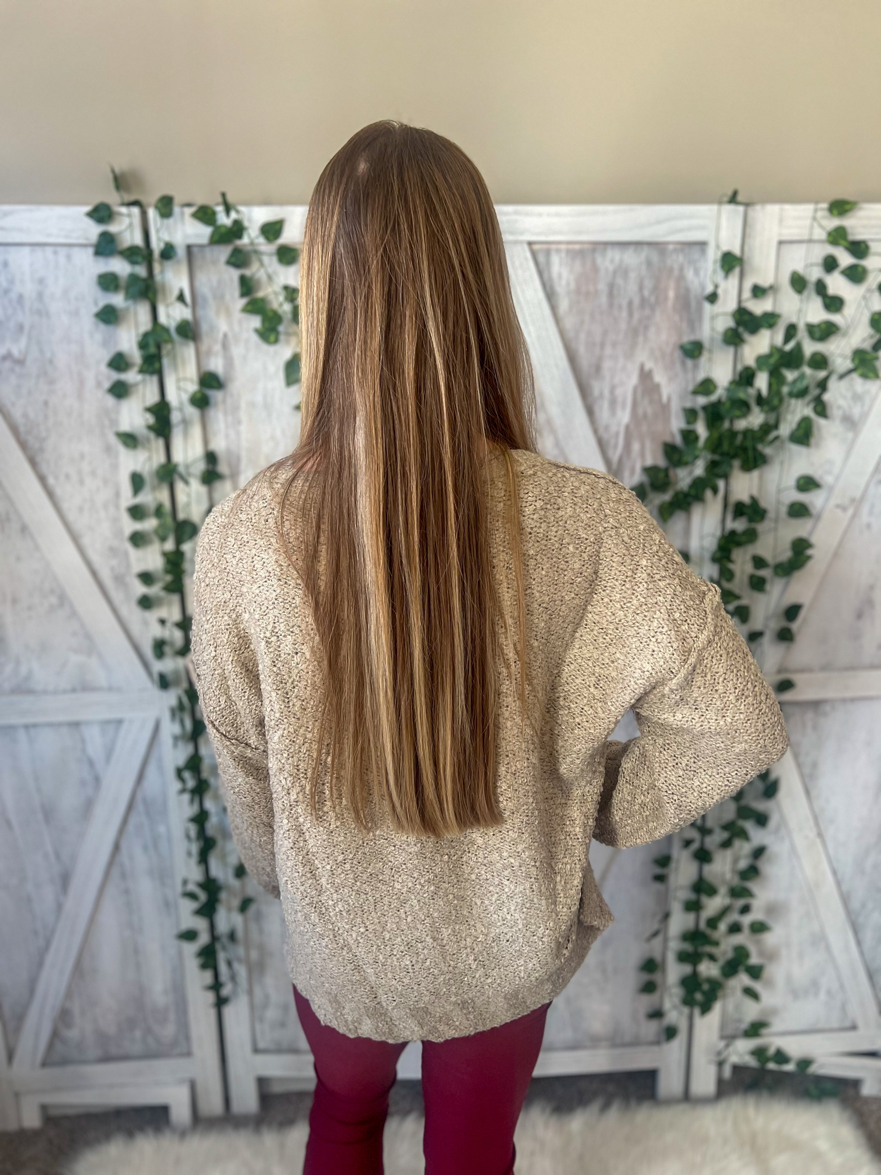 Emma Cozy Taupe Sweater