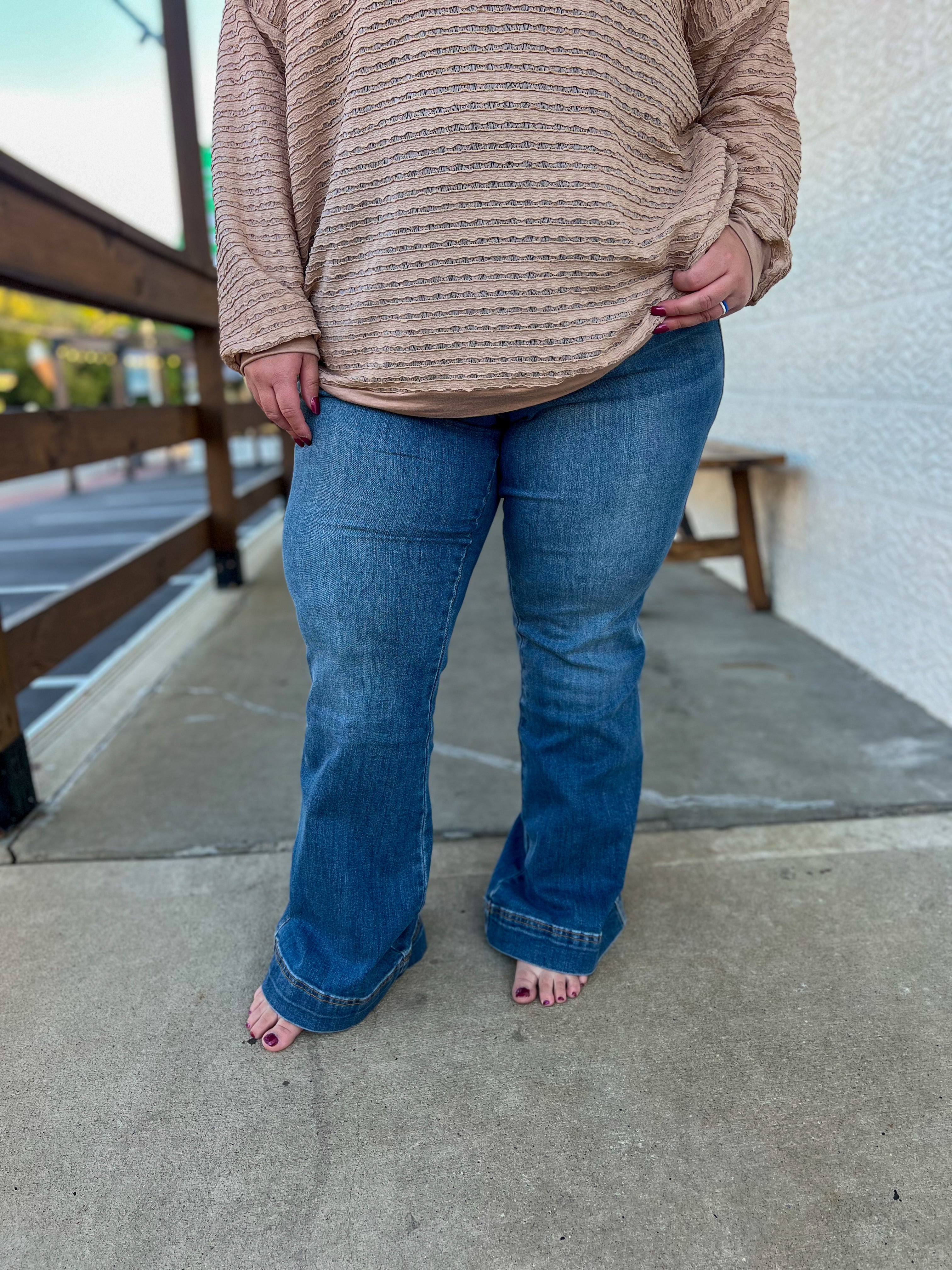 Judy Blue Tate Tummy Control Flare Jeans