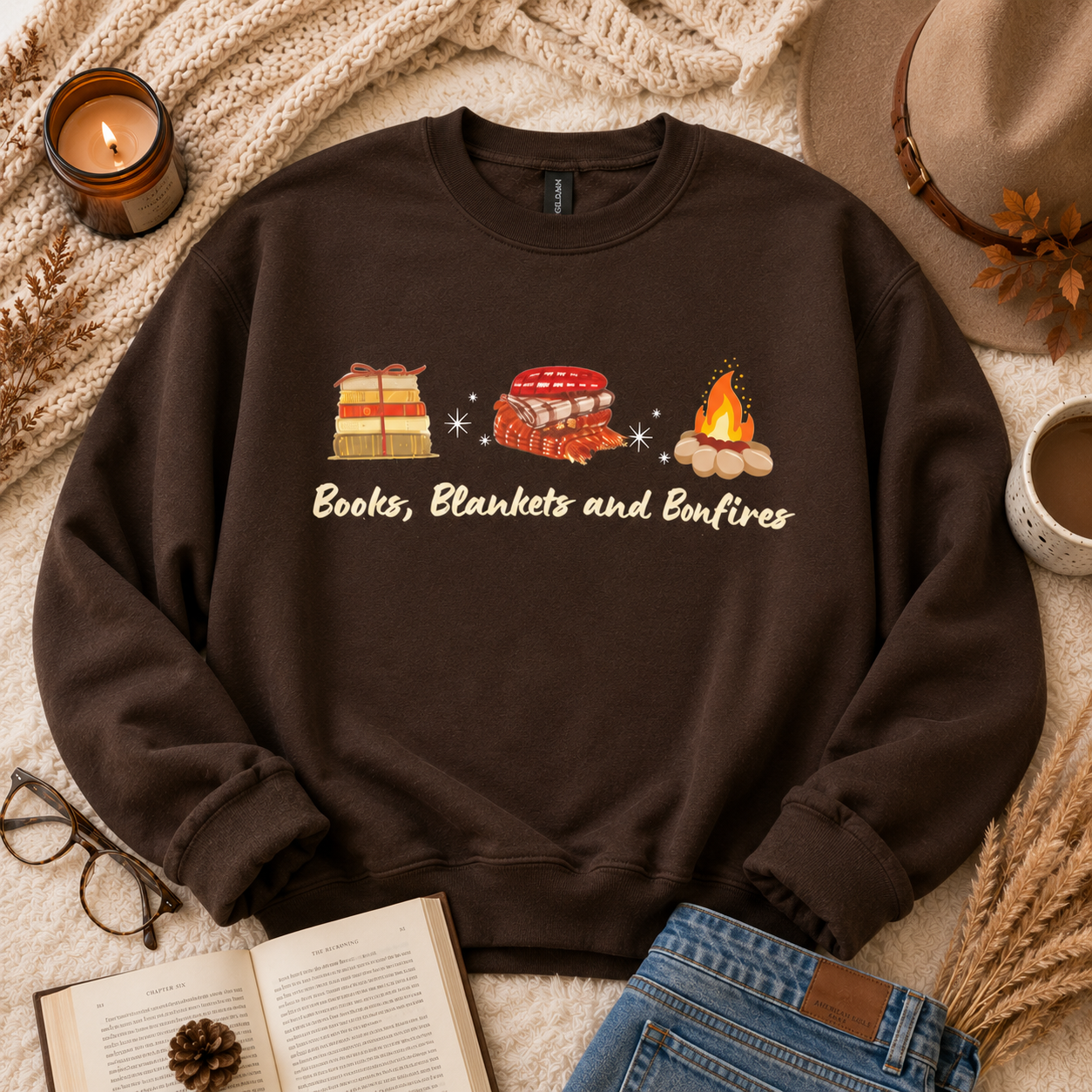 Featured Deal | Books, Blankets and Bonfires Sweatshirt