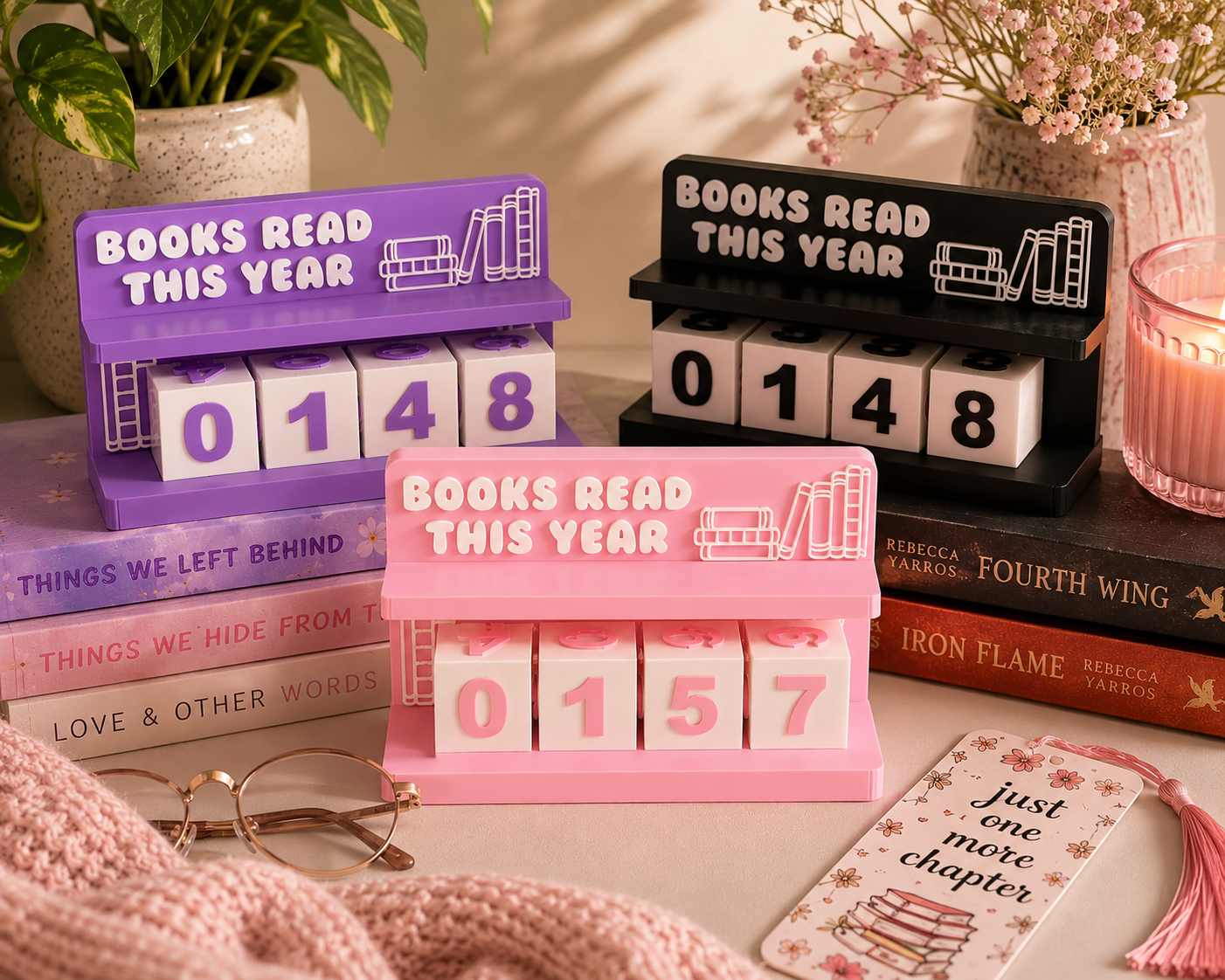Books Read This Year Tracker - 3 Colors!