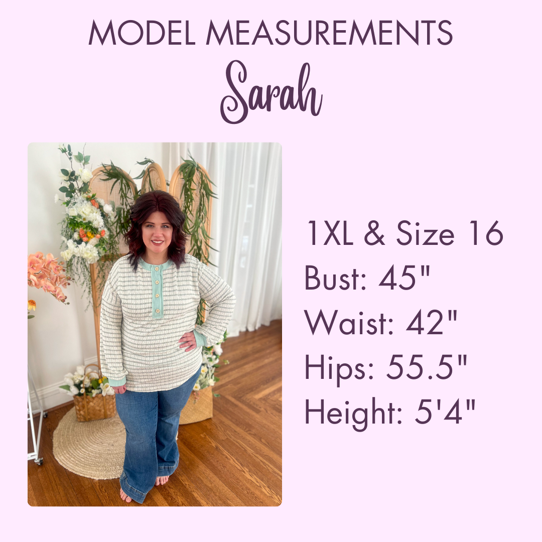 Samantha Bubble Sleeve Top - Gray