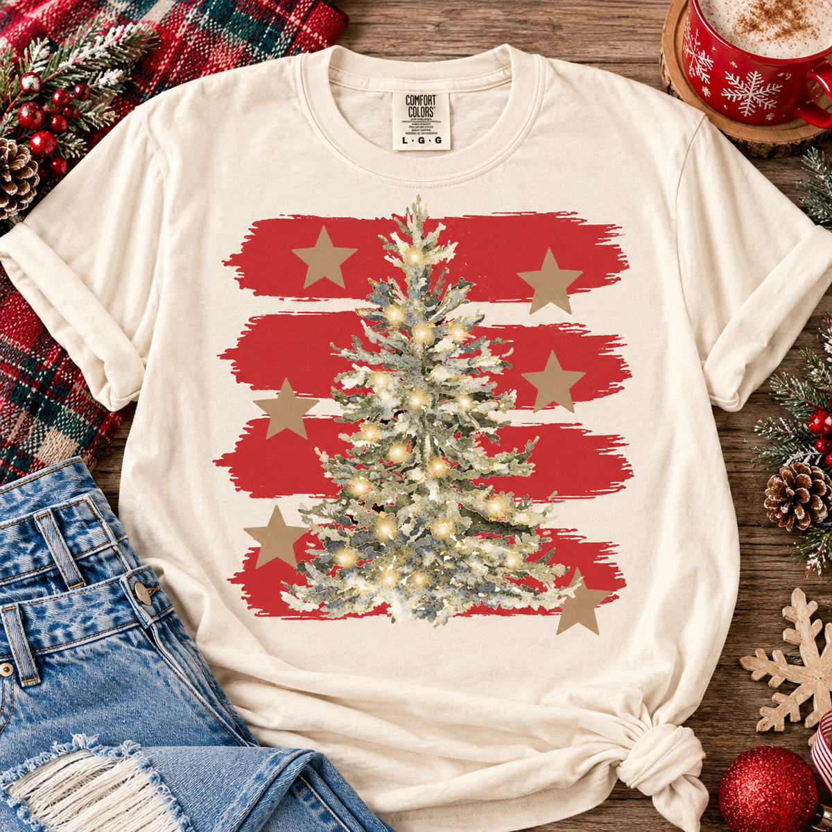 Vintage Christmas Tree Tee
