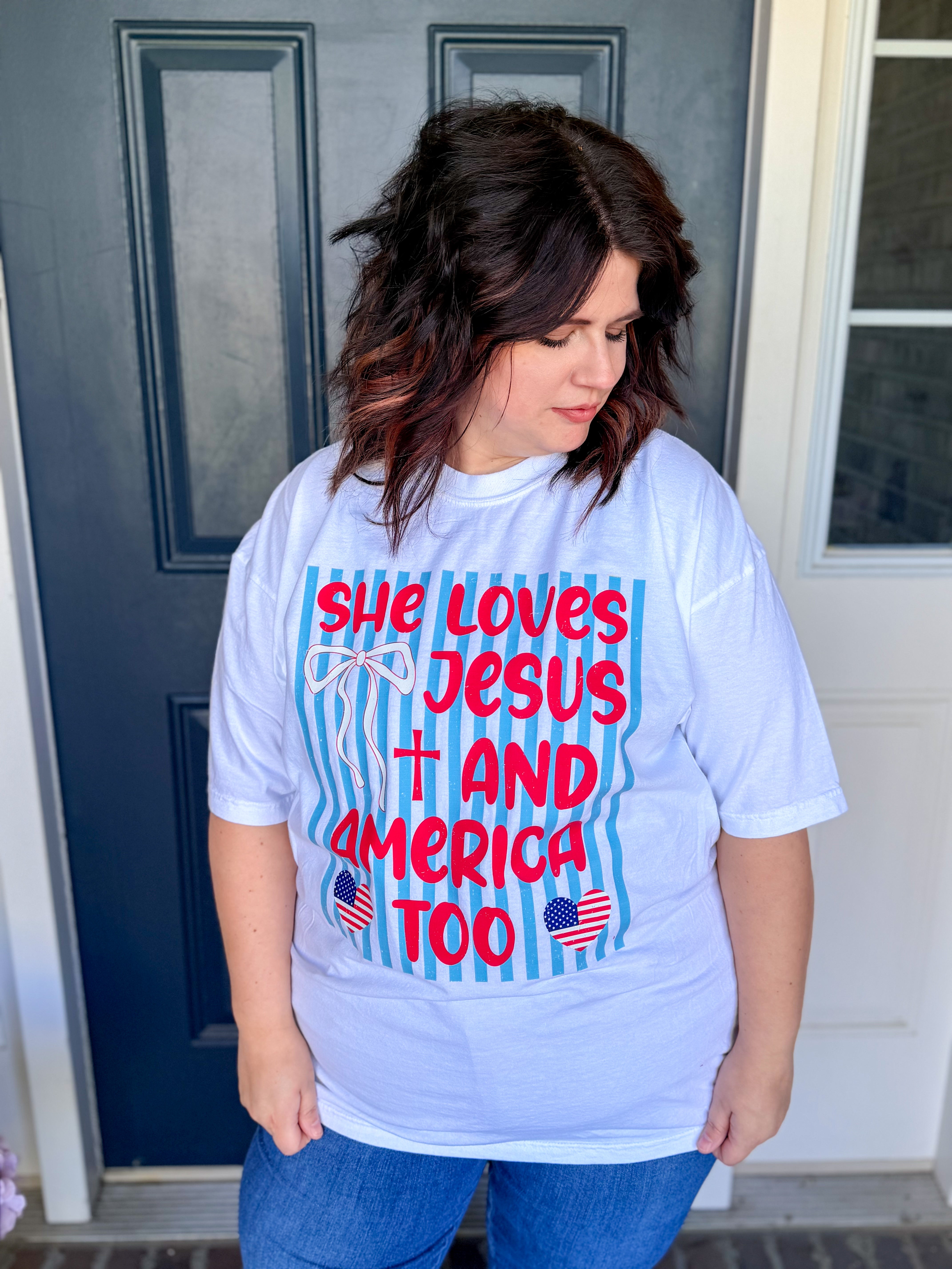 She Loves Jesus Tee