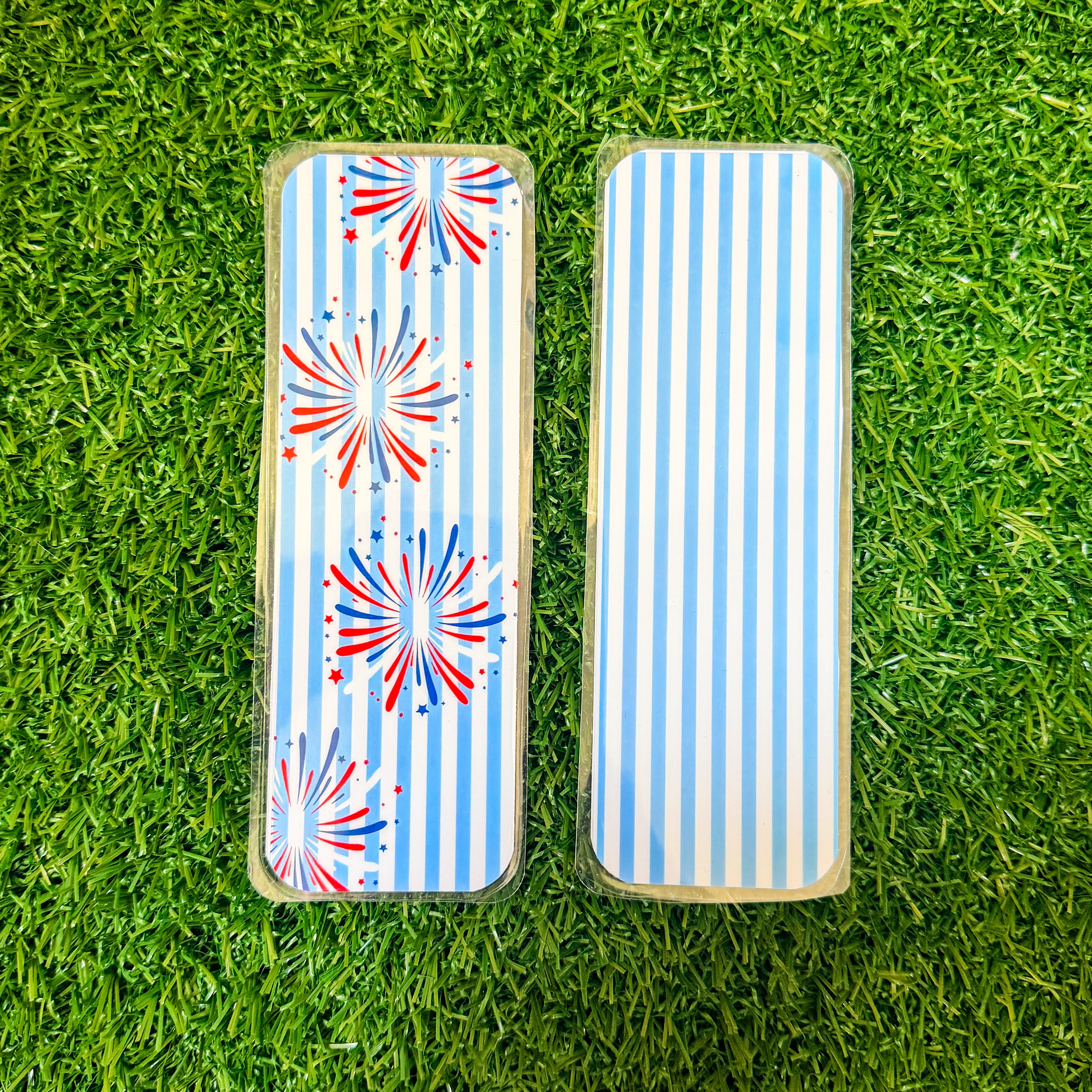 Fireworks and Stripes Bookmark