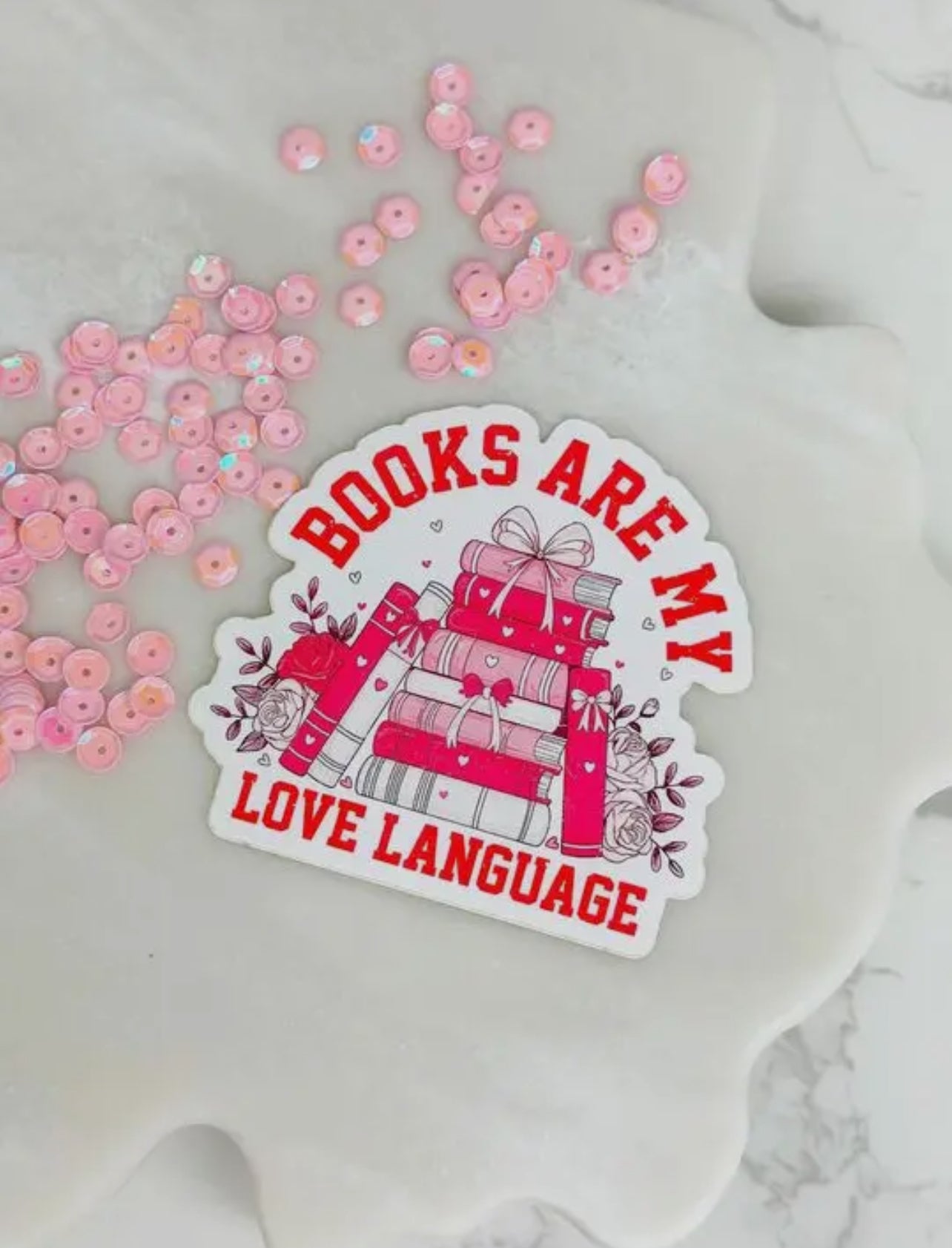 Books Are My Love Language Sticker