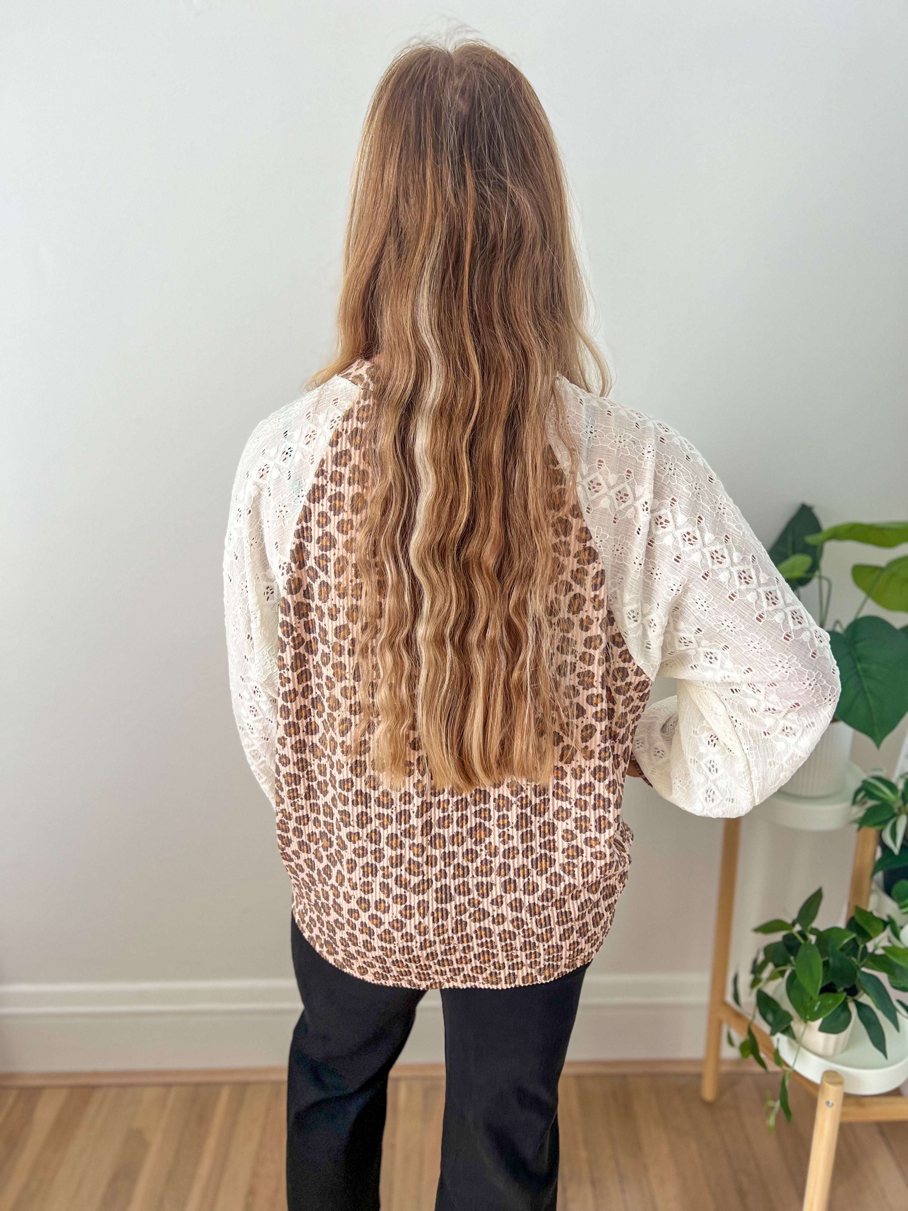 Leopard and Lace Top