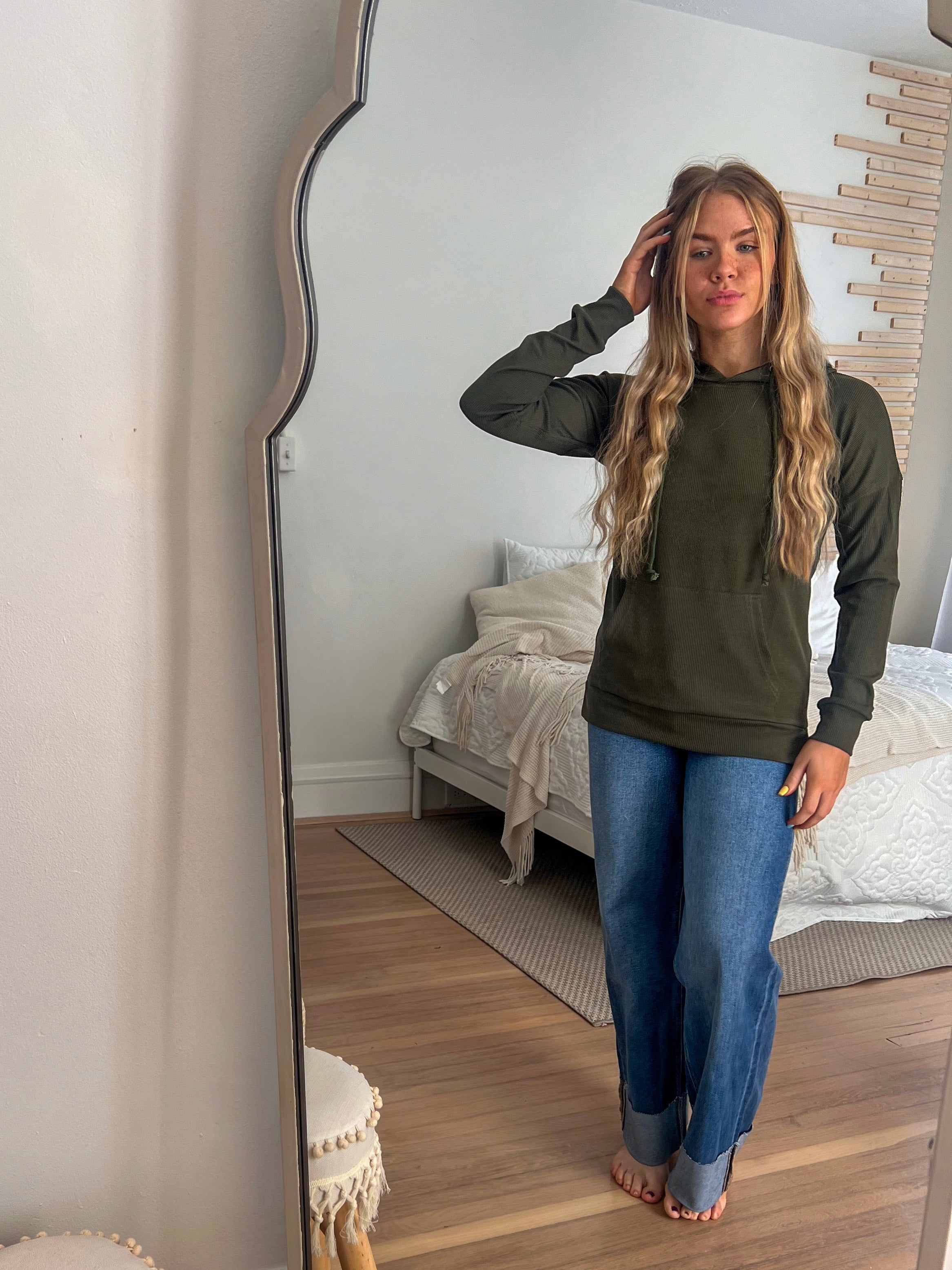 Lovervet Kendall Cuffed Wide Leg Jeans