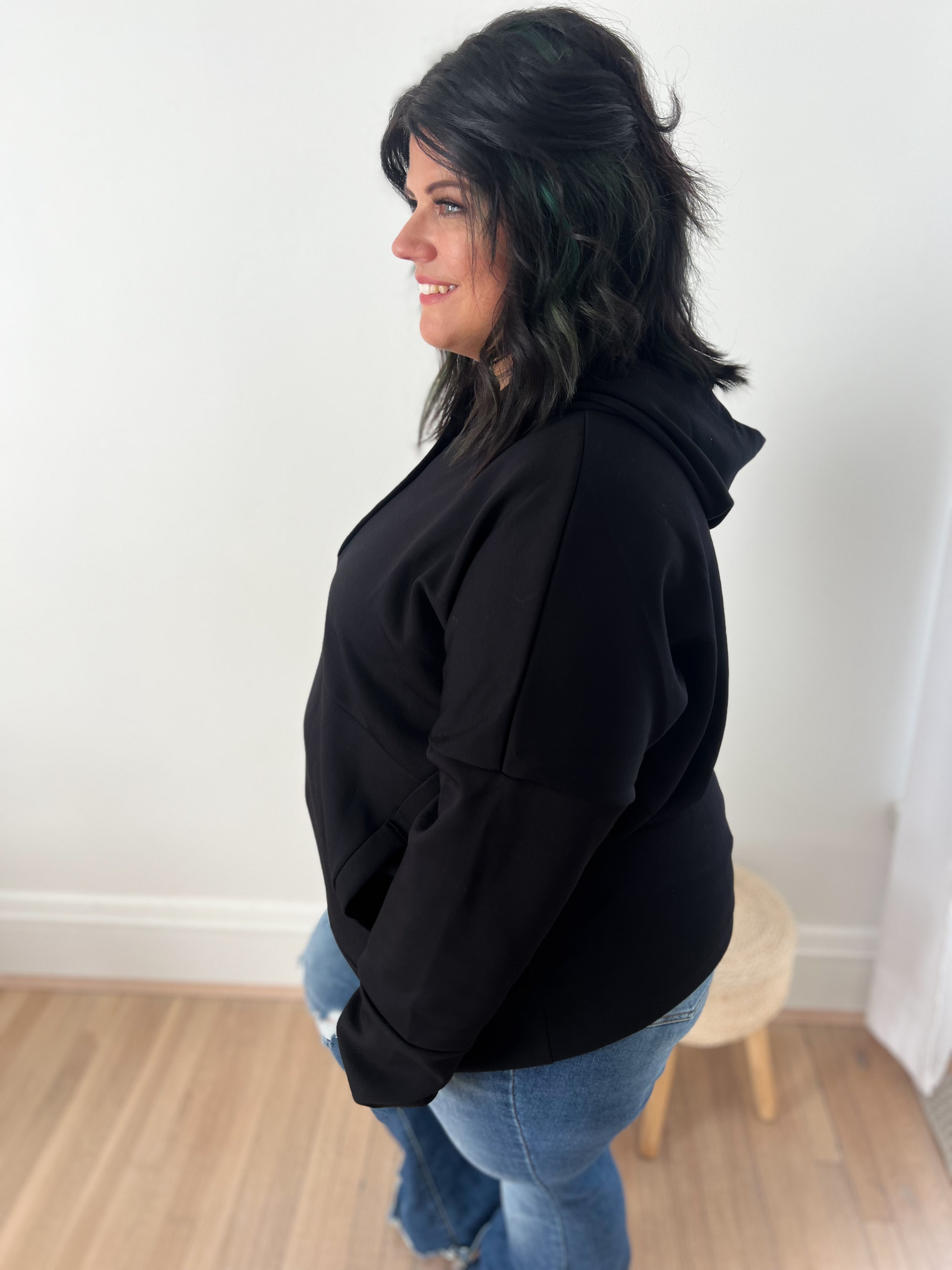 DOORBUSTER Aria Scuba Hoodie - Black