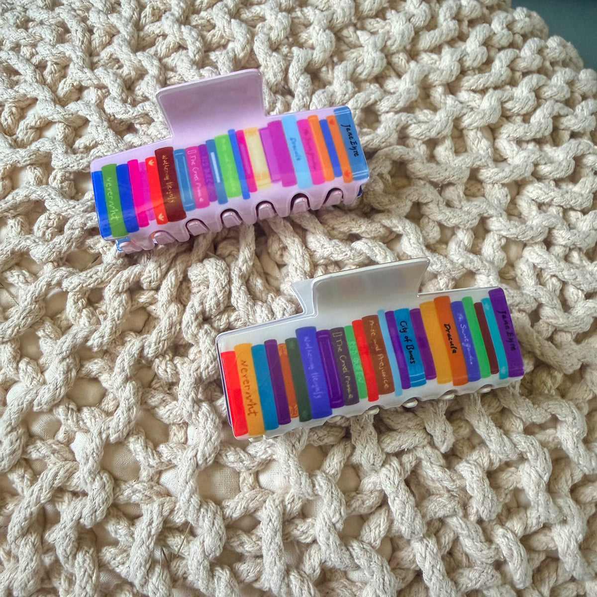 Book Lover Hair Claw Clip