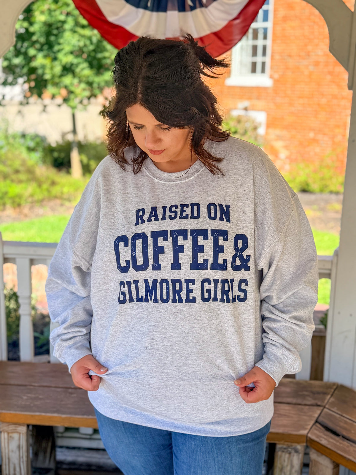 Raised on Coffee & Gilmore Girls Sweatshirt