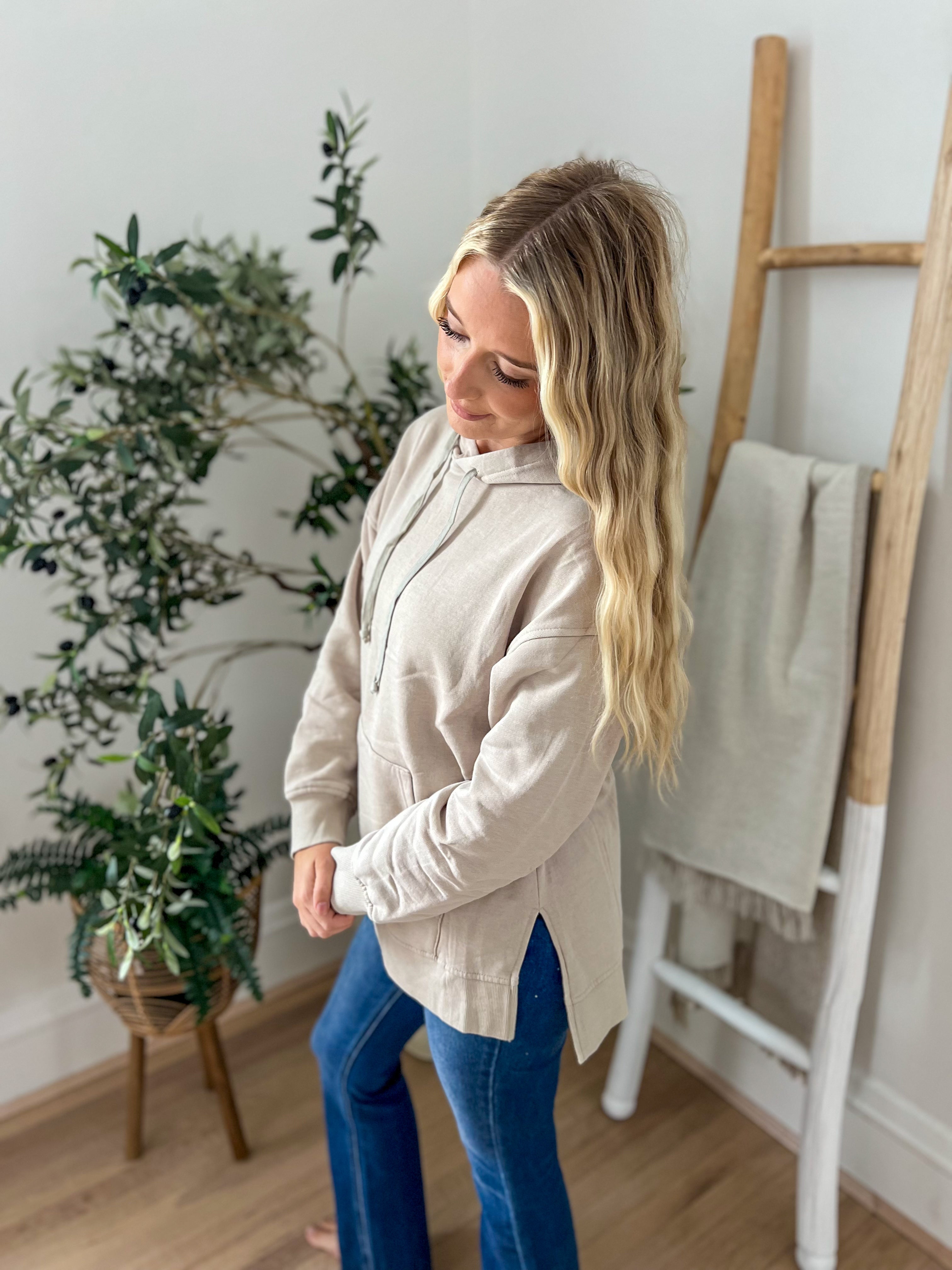 DOORBUSTER Vintage Wash Hoodie - Mocha