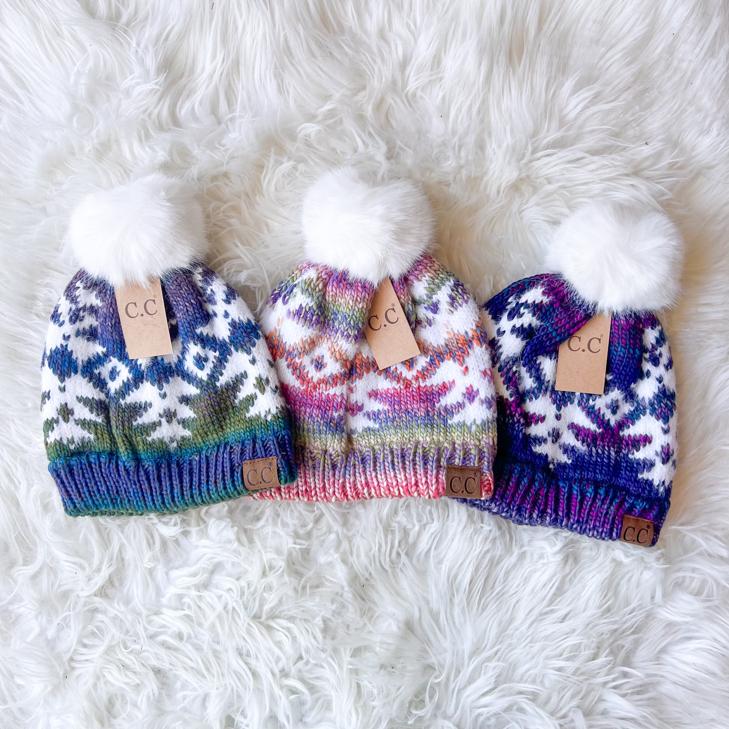 CC Aztec Beanies - 3 Colors