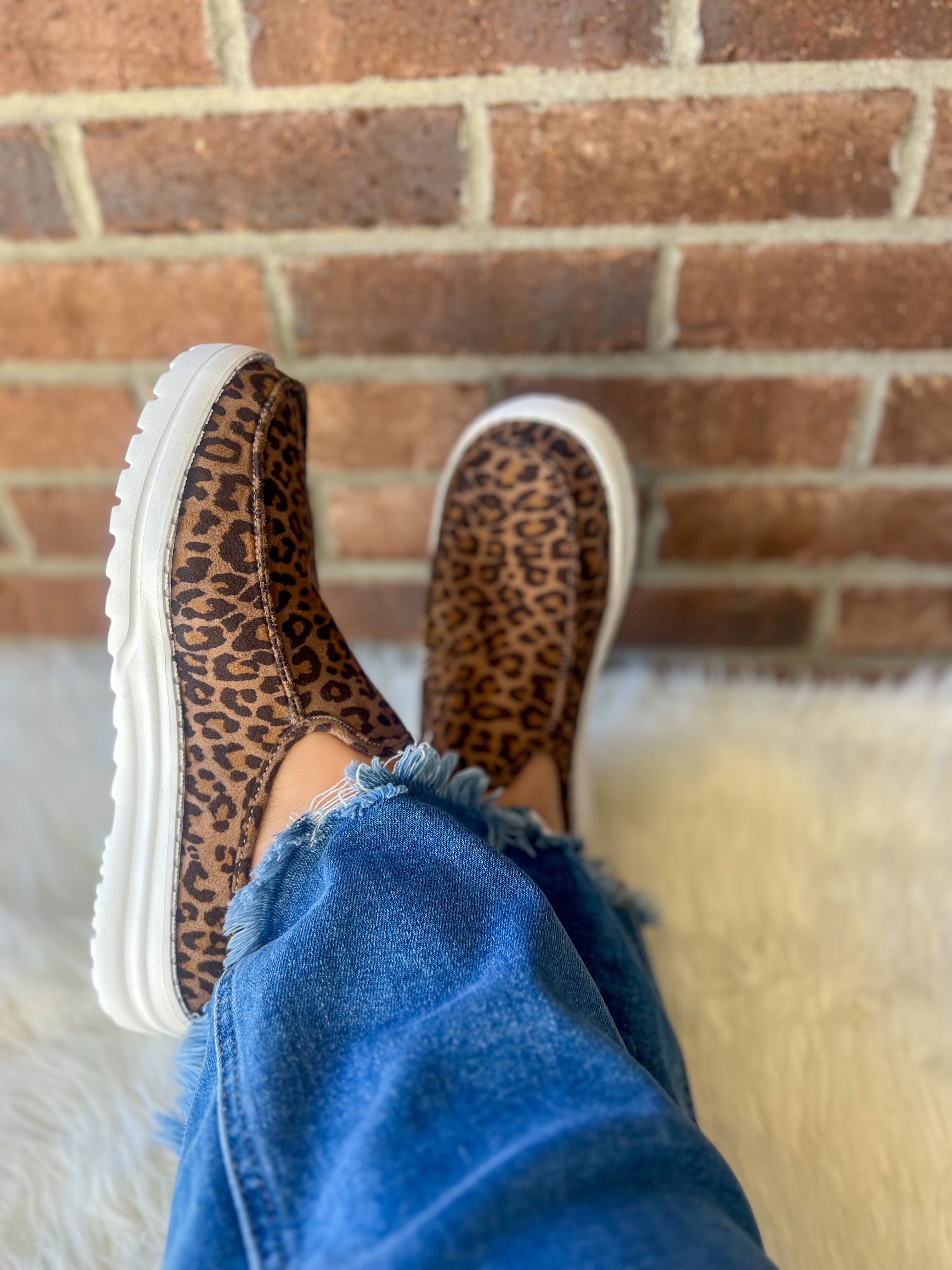 Very G Brisas Slip On Sneakers - Tan Leopard