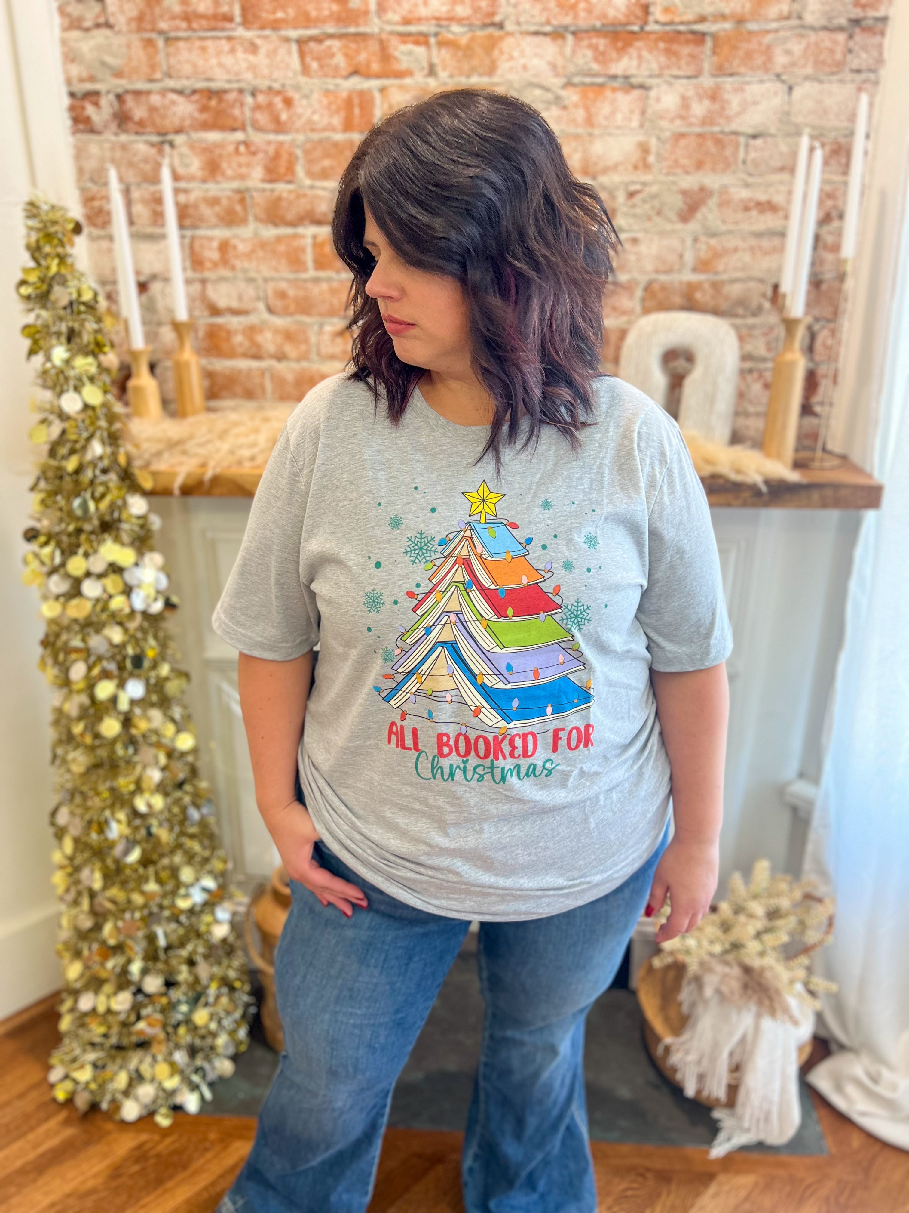 Booked For Christmas Tee