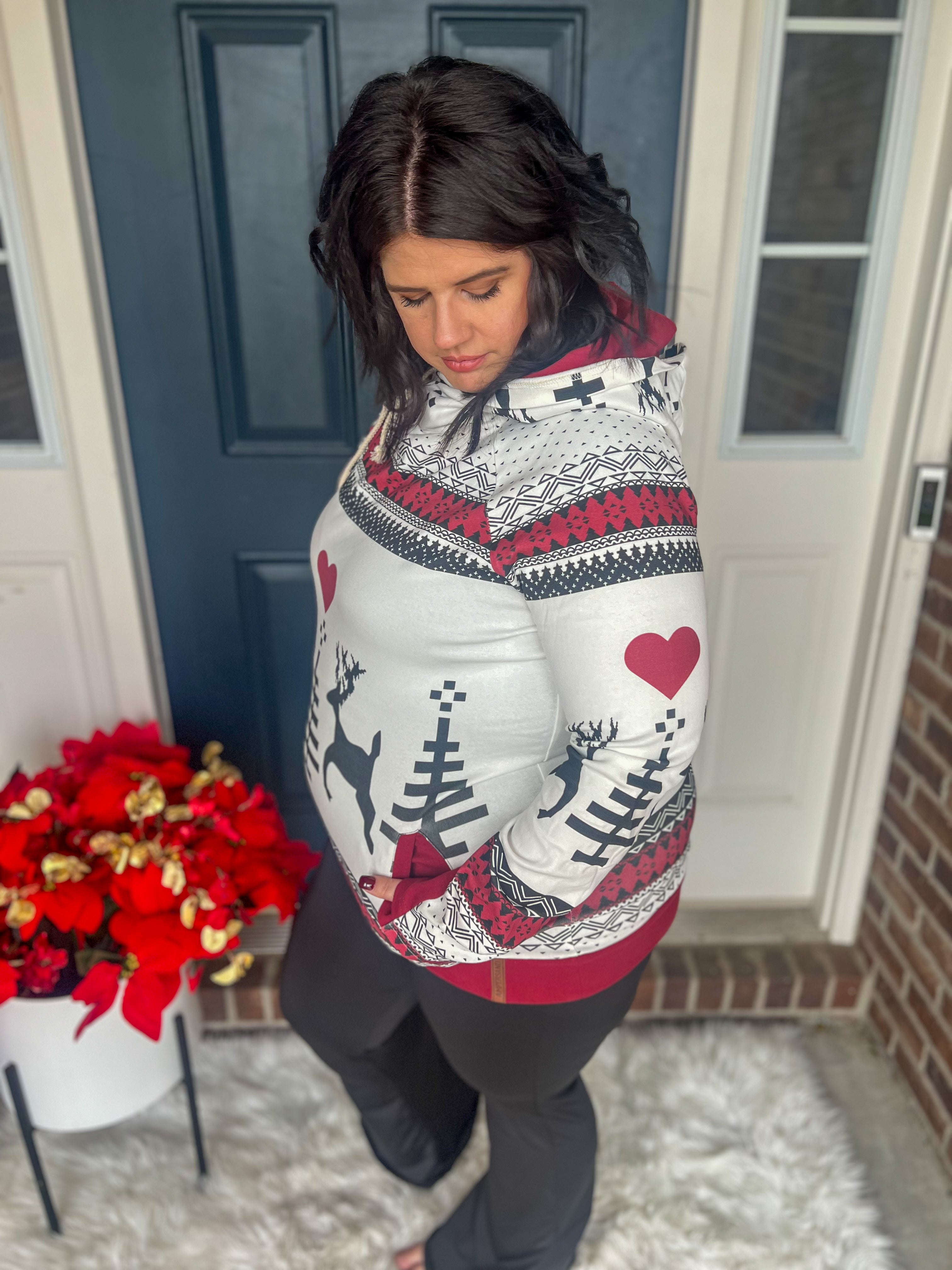 Ampersand Ave Winter Wonderland Doublehood Sweatshirt