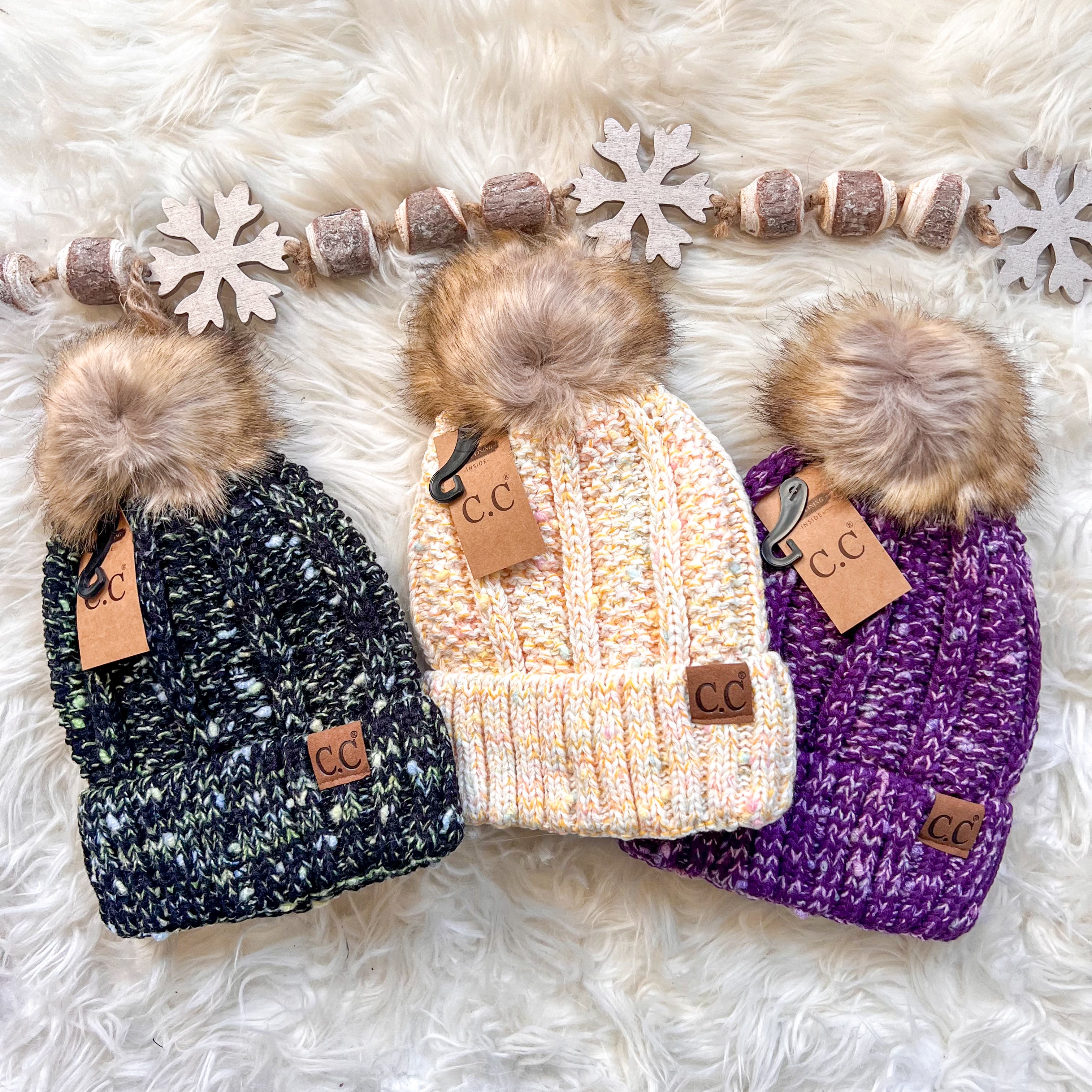 DOORBUSTER CC Fleece Lined Confetti Beanie - 3 Colors!