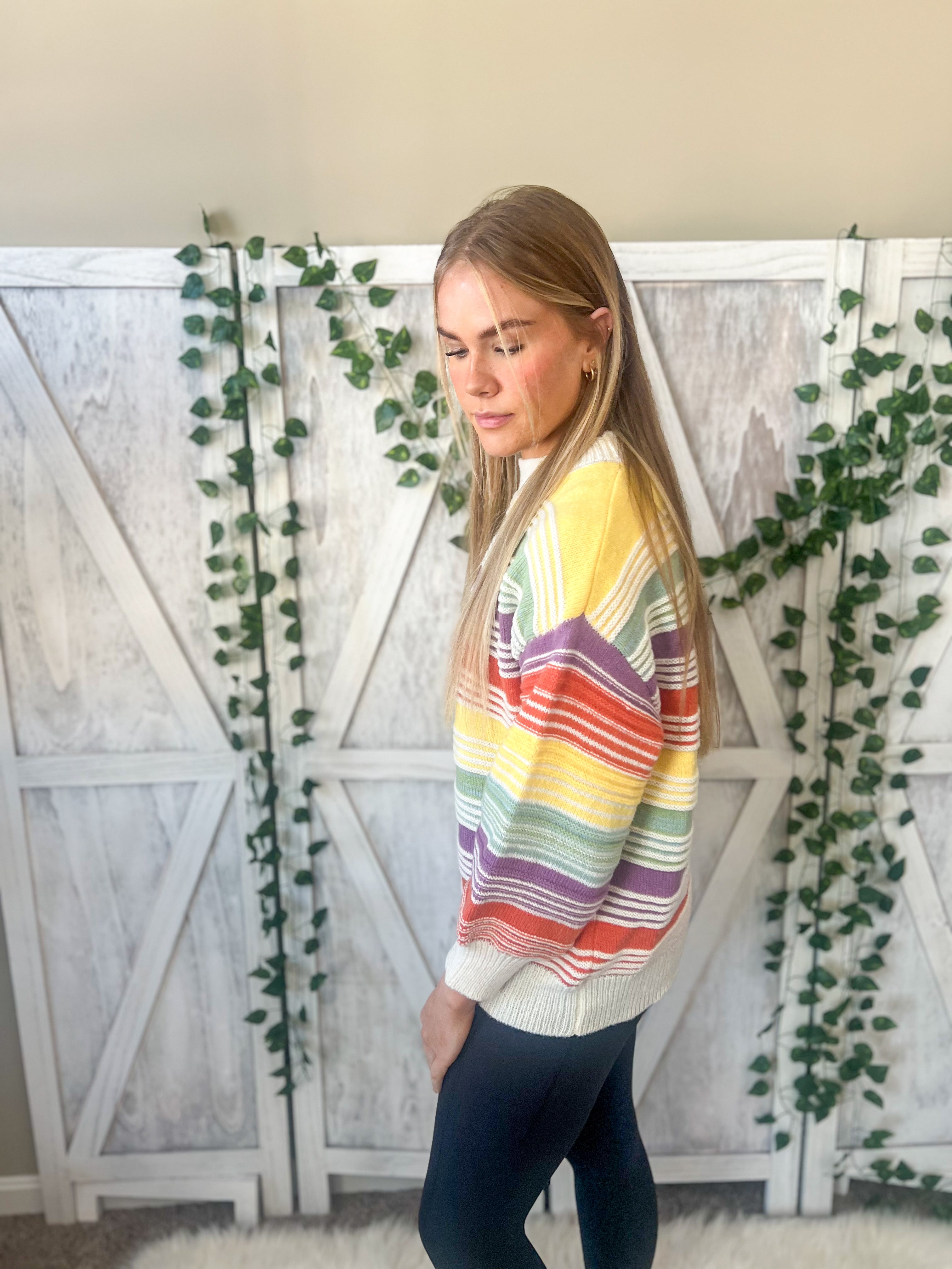 Rainbow Stripe Sweater