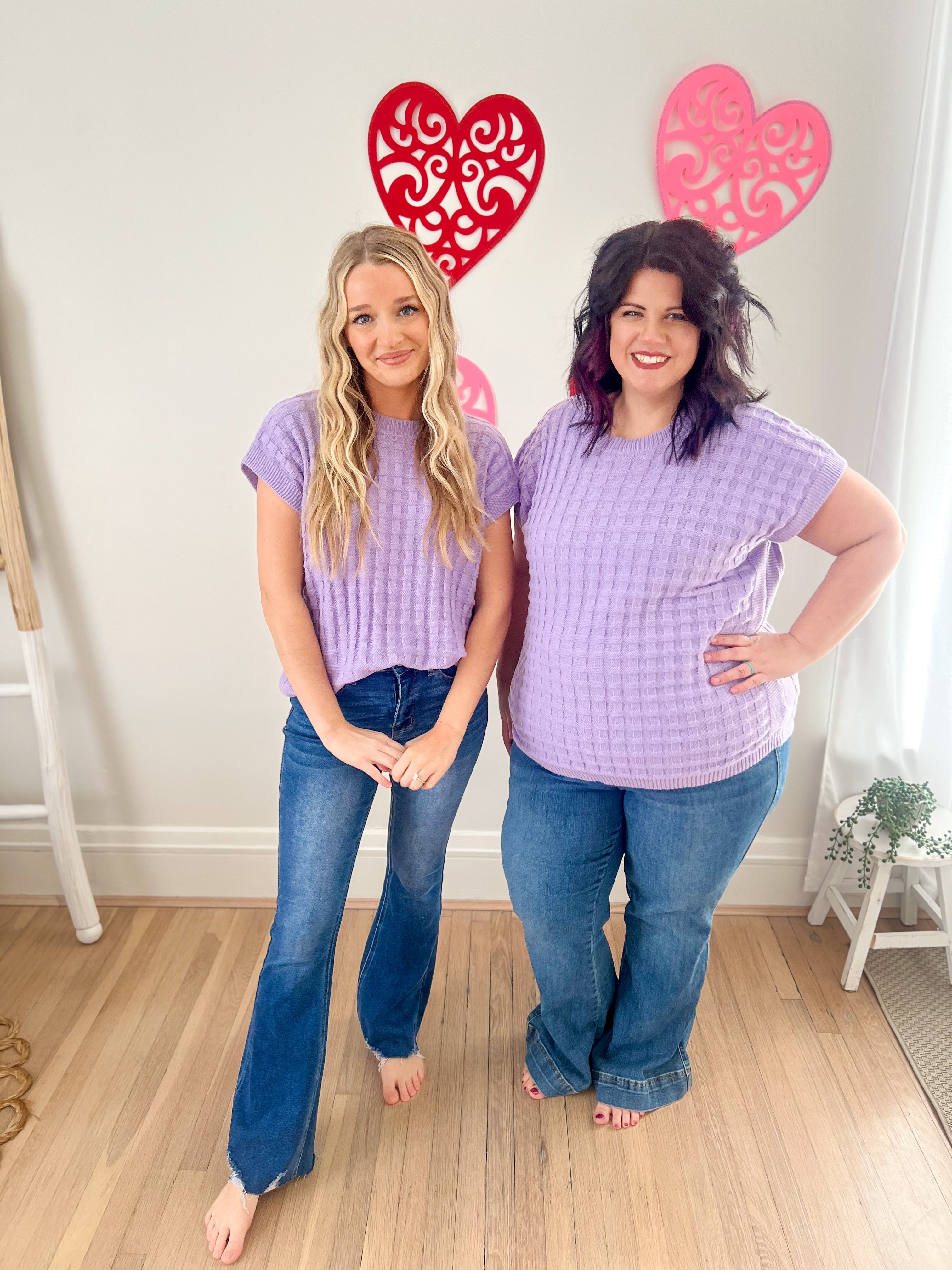 Kelly Knitted Top - Lavender