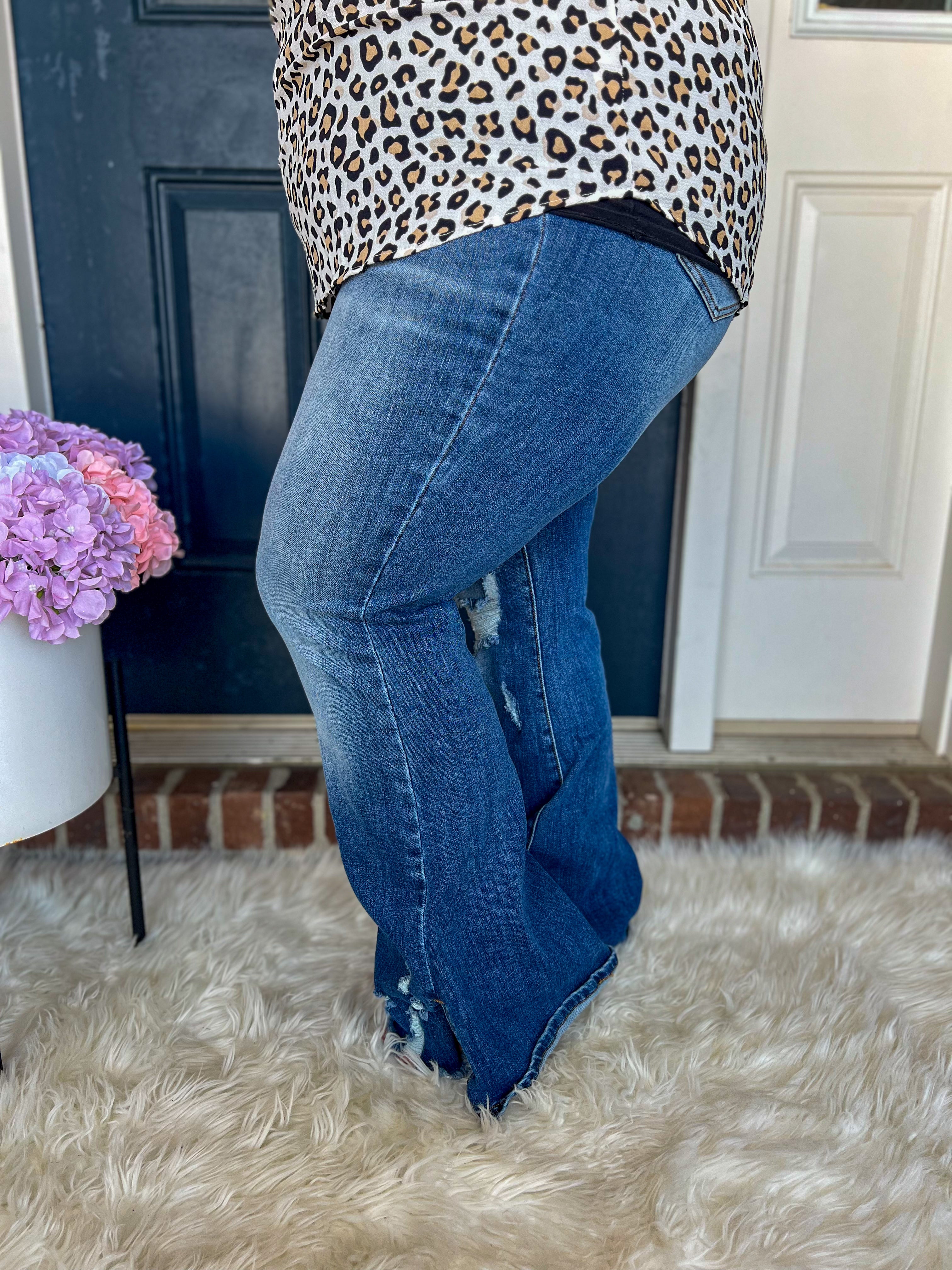 Blakeley Diesel Dark Wash Split Hem Jeans