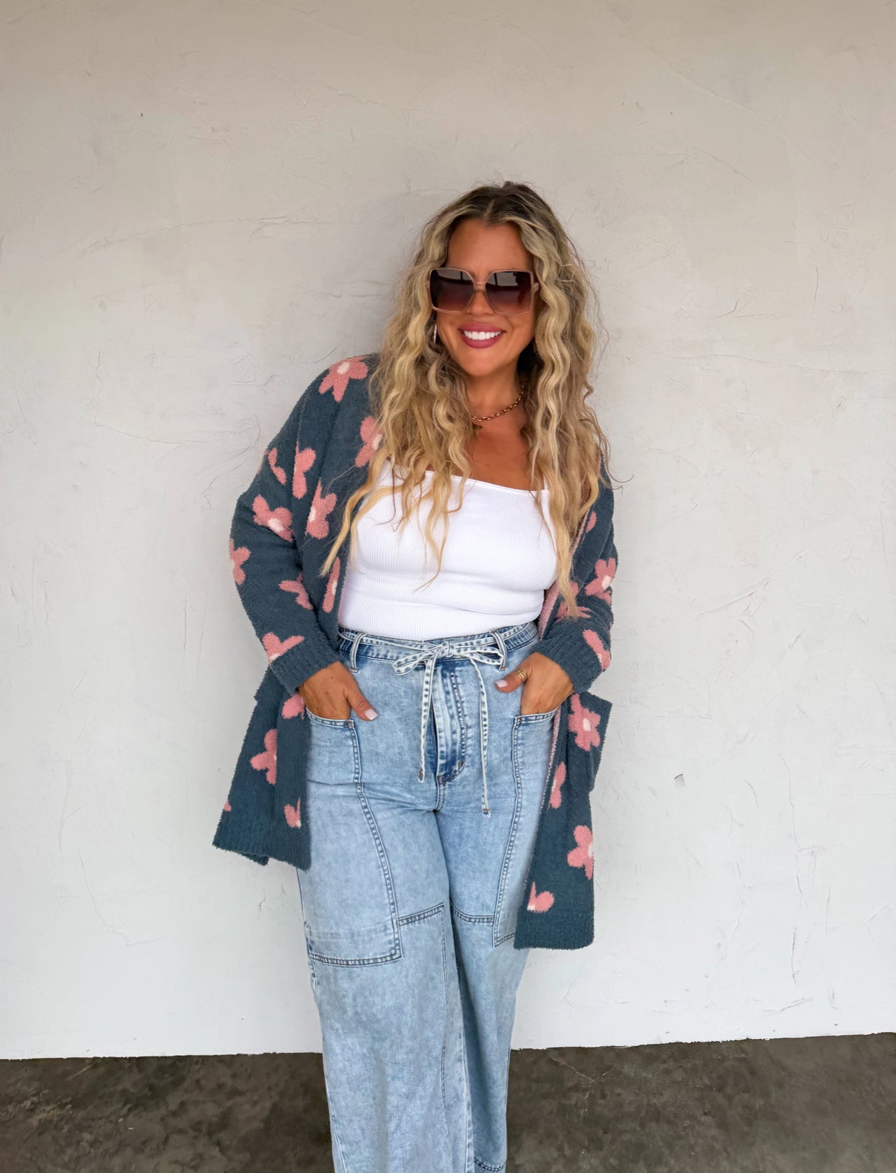 PREORDER Blue Daisy Cloud Cardigan