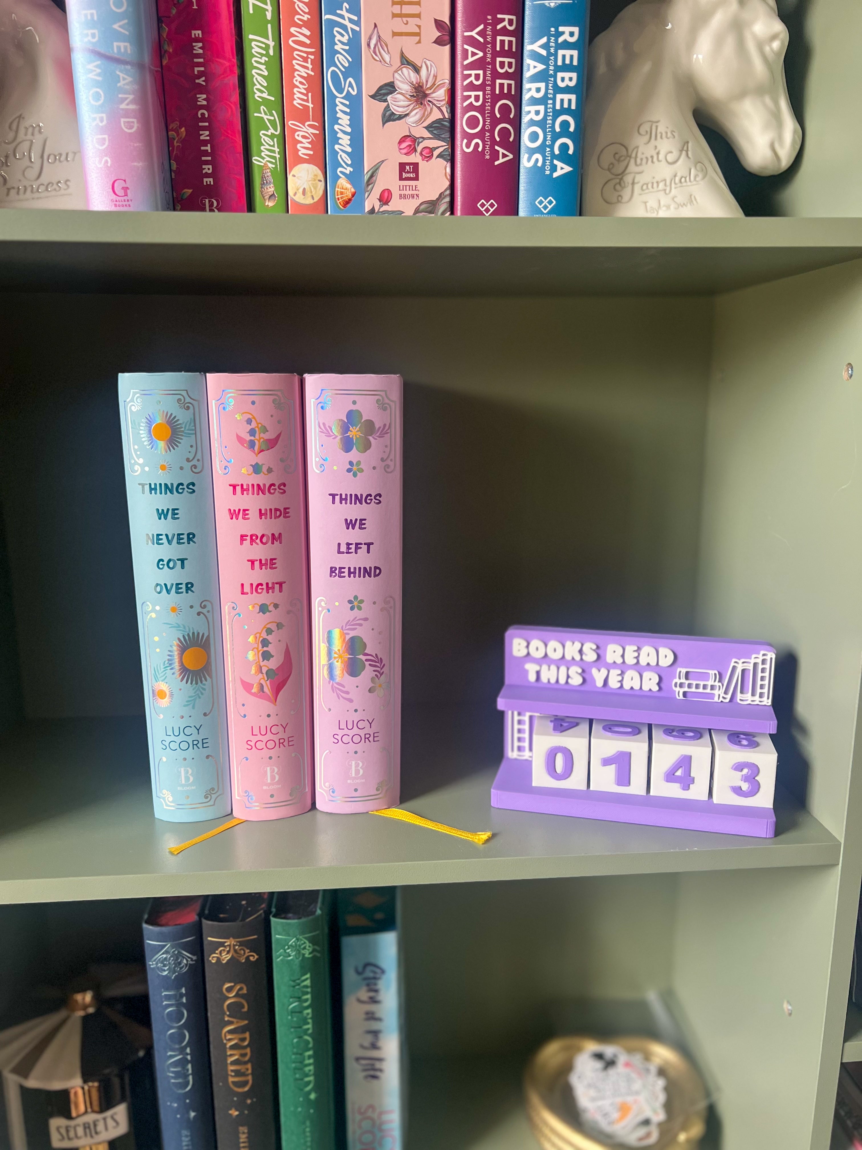 Books Read This Year Tracker - 3 Colors!