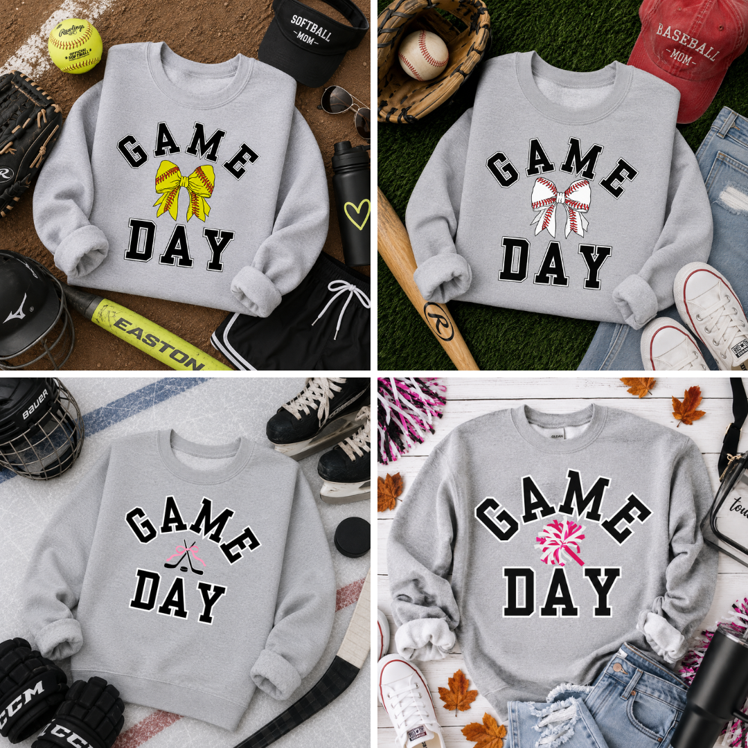 Game Day Sweatshirt - Choose Your Sport | 8 Options!