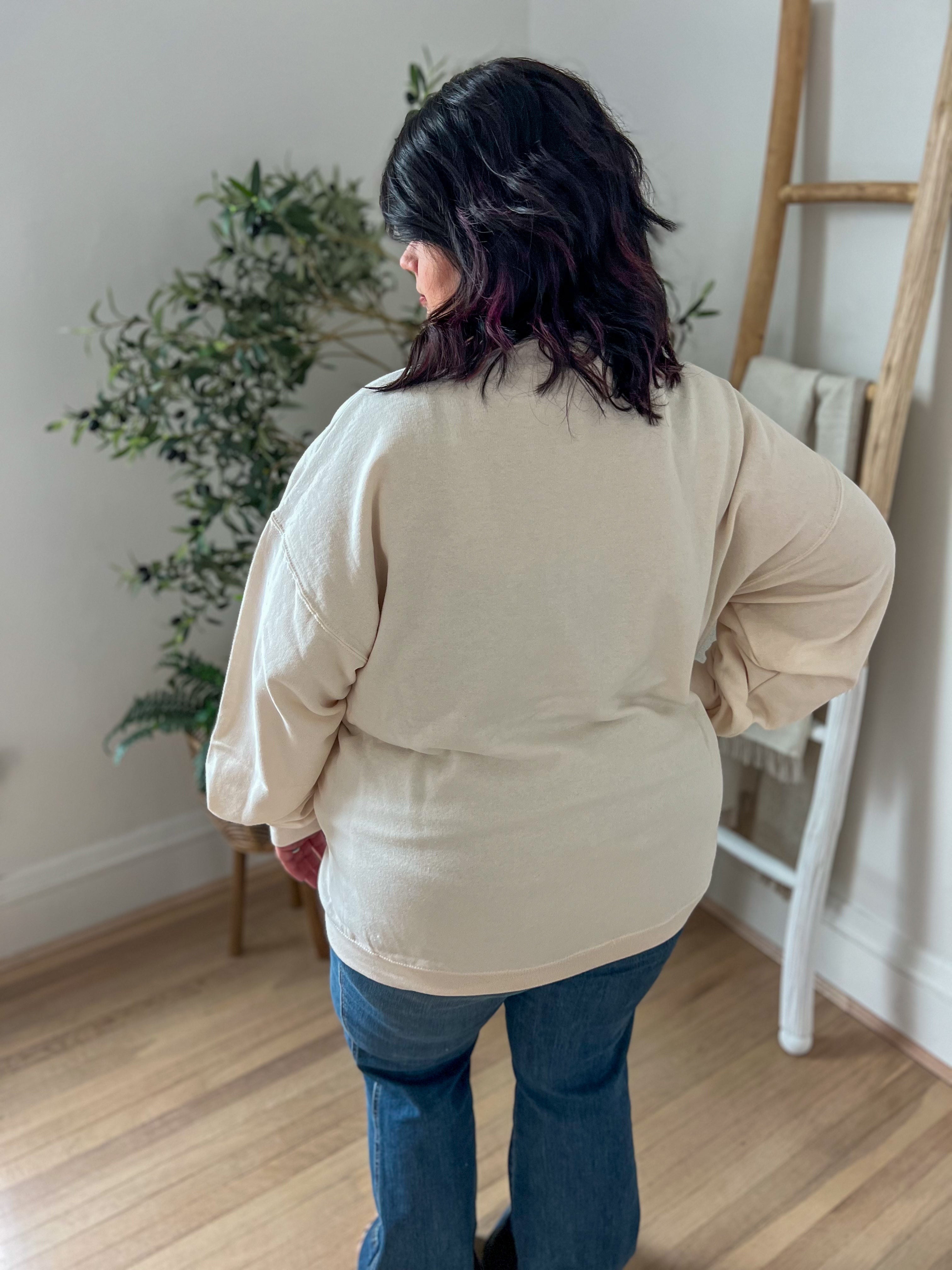 Boho Floral Fall Pumpkin Sweatshirt