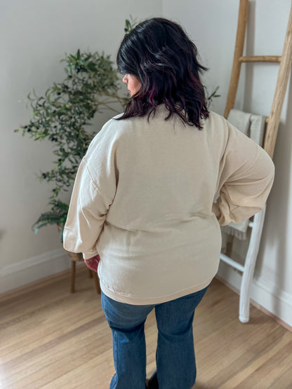 Boho Floral Fall Pumpkin Sweatshirt