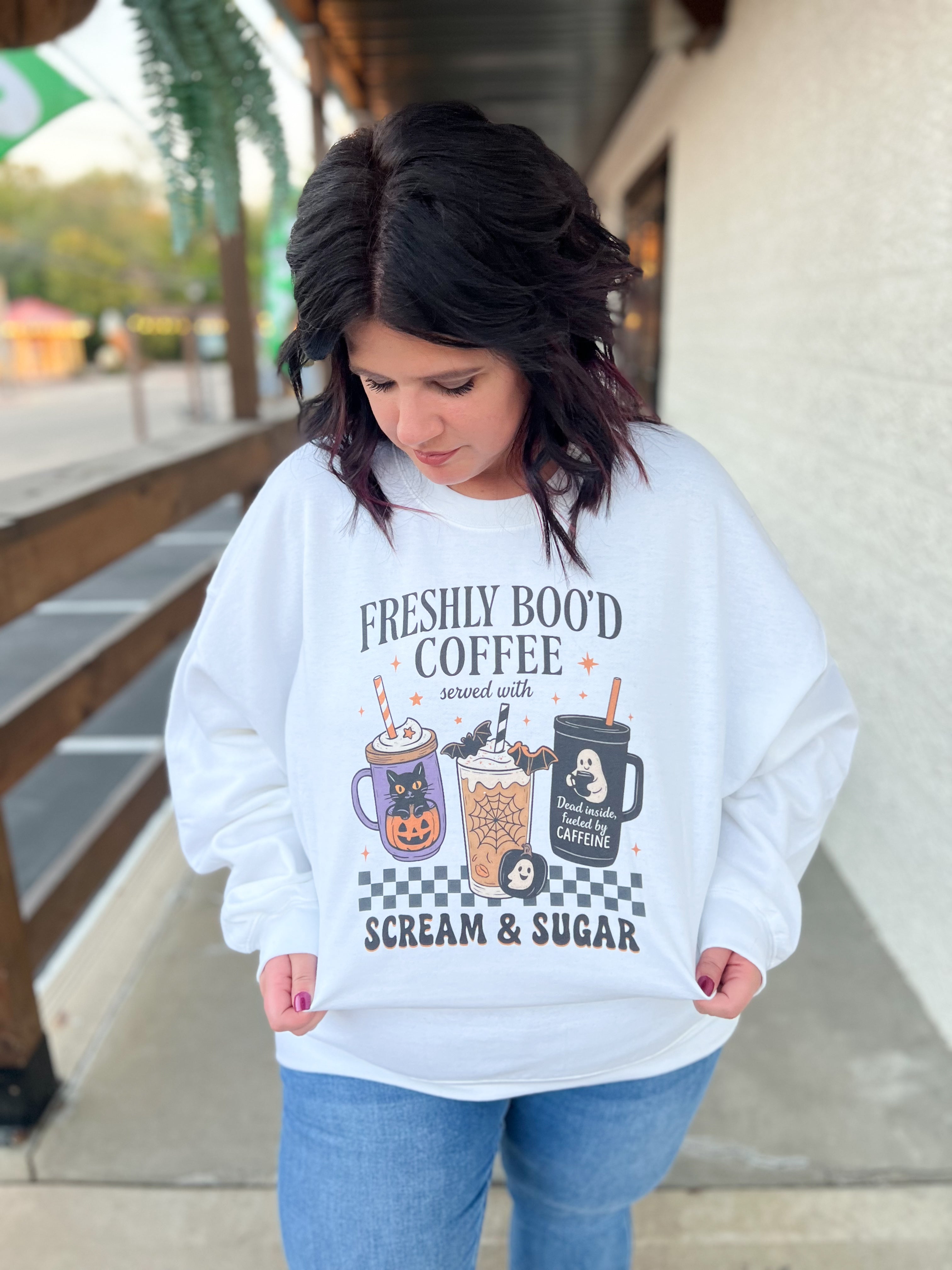 Freshly Boo'd Coffee Sweatshirt