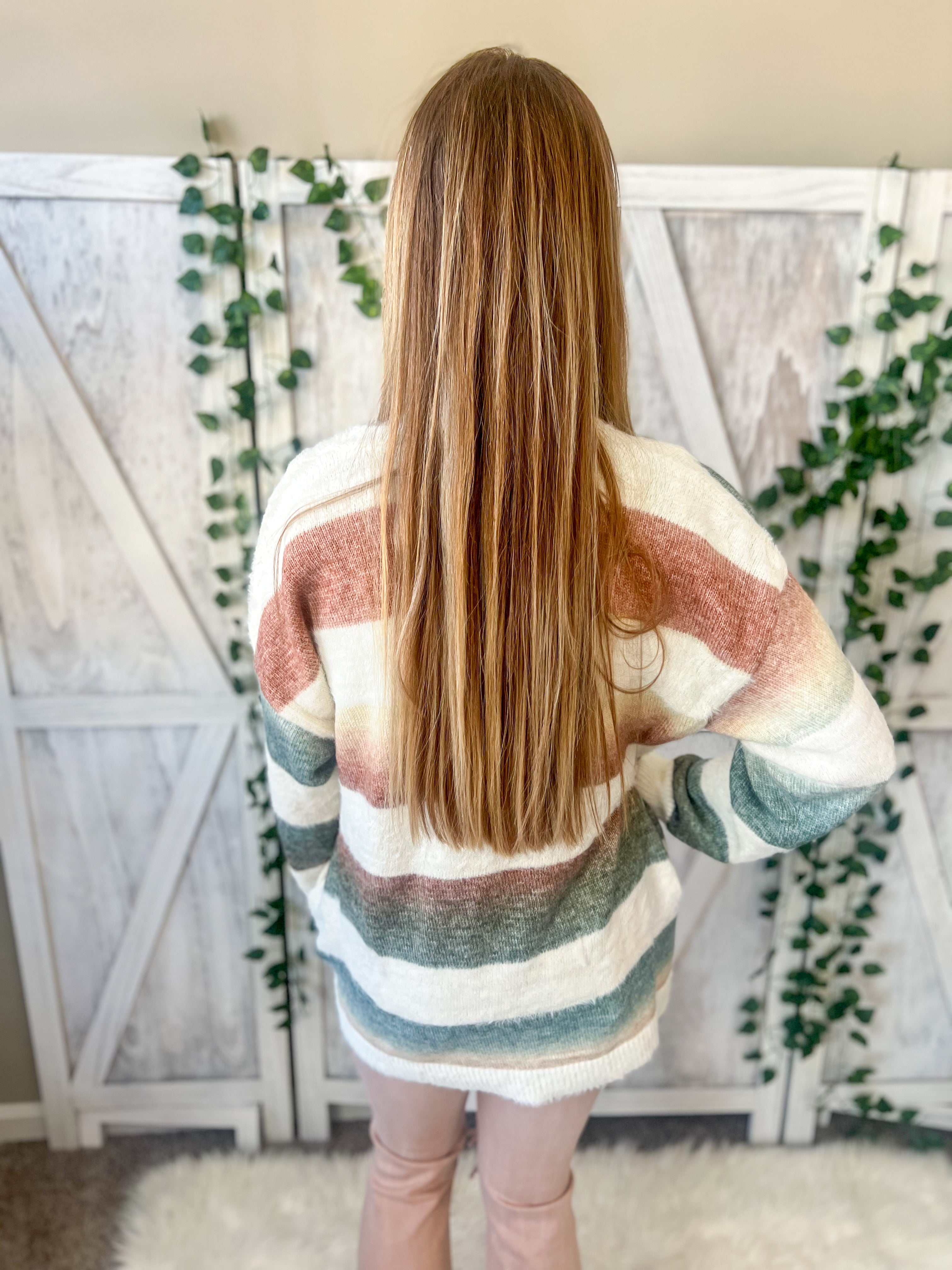 Remi Striped Button Down Cardigan