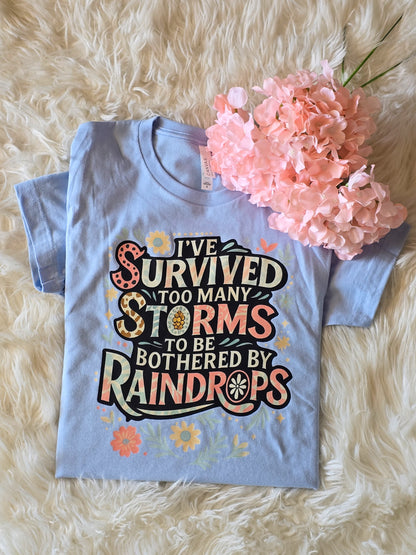 I've Survived Too Many Storms Tee or Sweatshirt