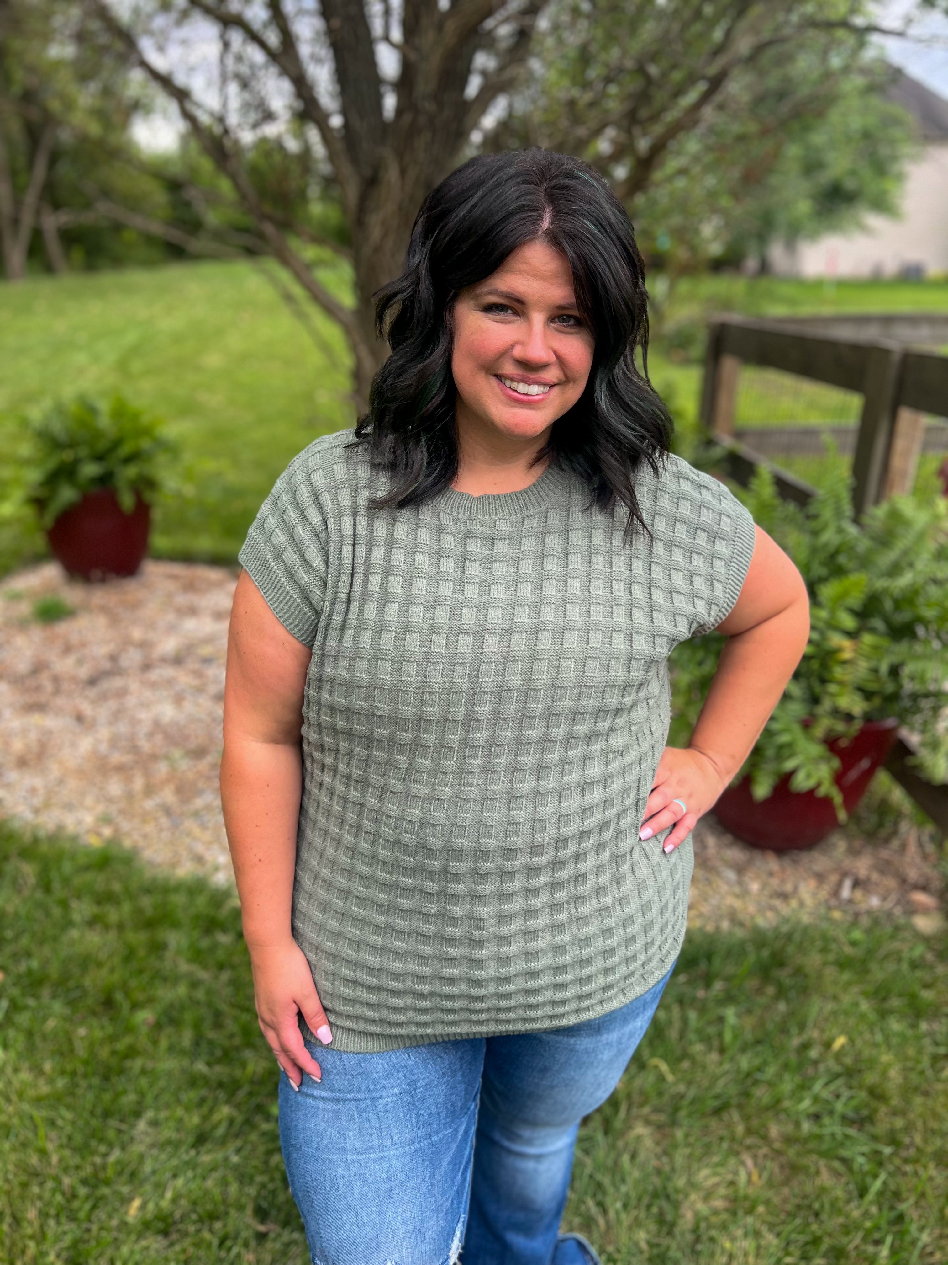 Kelly Knitted Top - Sage