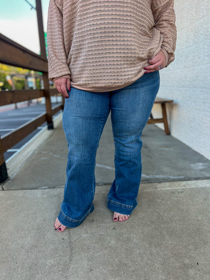 Judy Blue Tate Tummy Control Flare Jeans