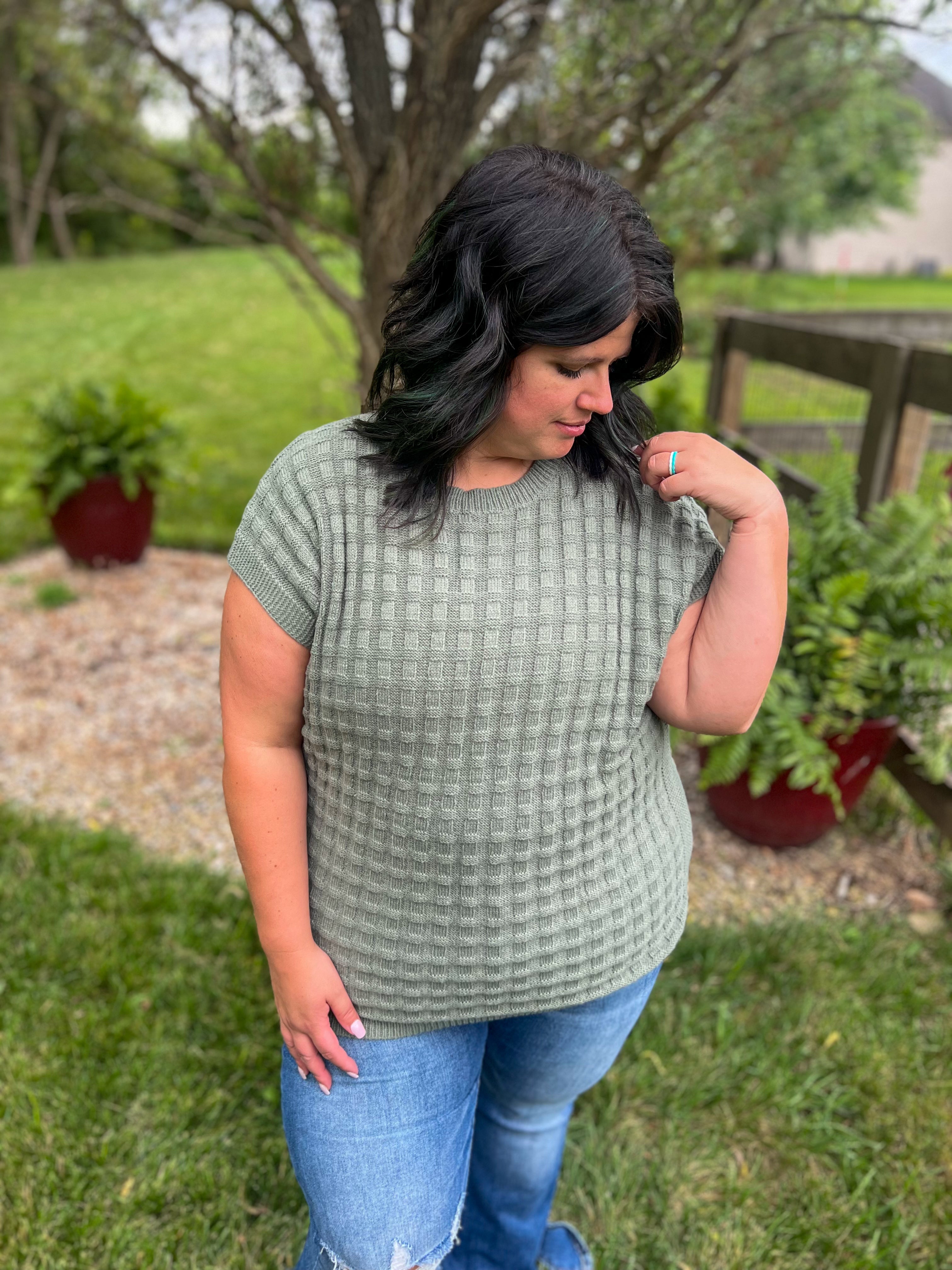 Kelly Knitted Top - Sage