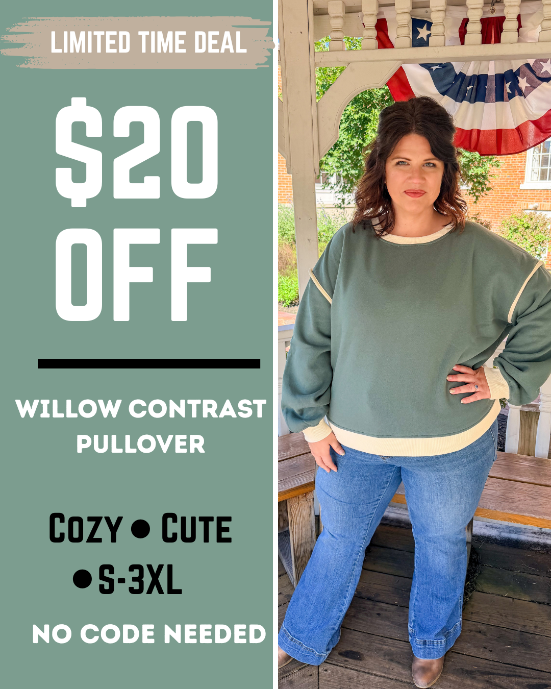 Willow Contrast Pullover