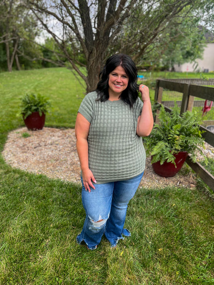 Kelly Knitted Top - Sage