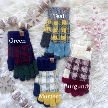 DOORBUSTER Plaid Gloves - 4 Colors!
