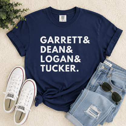 Garrett, Dean, Logan & Tucker Tee