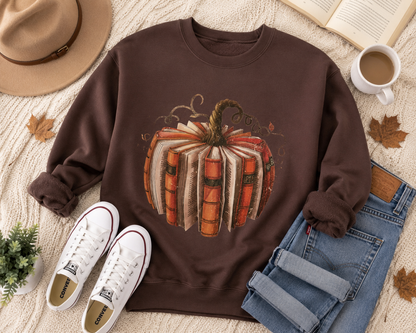 Book Pumpkin Tee or Sweatshirt