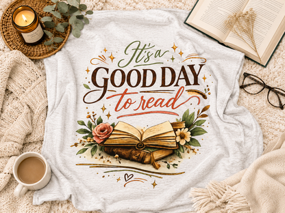 It's A Good Day to Read Blanket