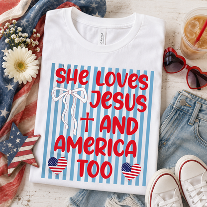She Loves Jesus Tee