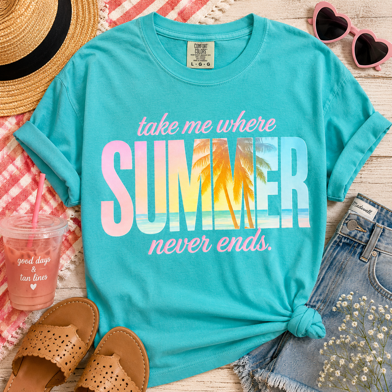 Take Me Where Summer Never Ends Tee or Sweatshirt