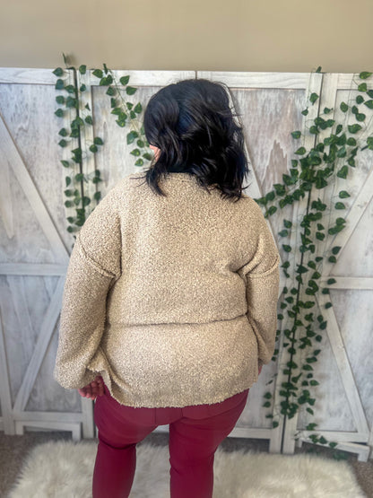 Emma Cozy Taupe Sweater