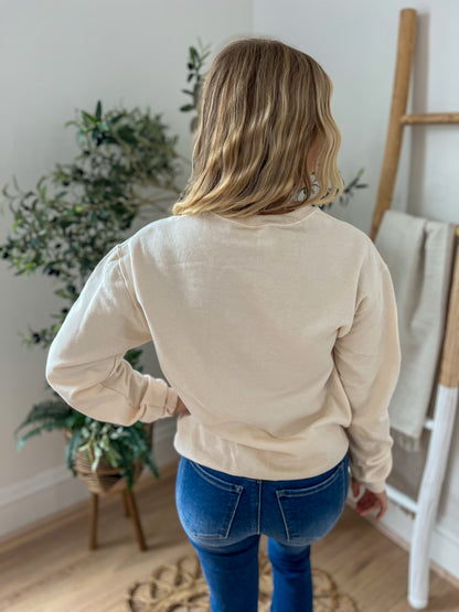 Boho Floral Fall Pumpkin Sweatshirt