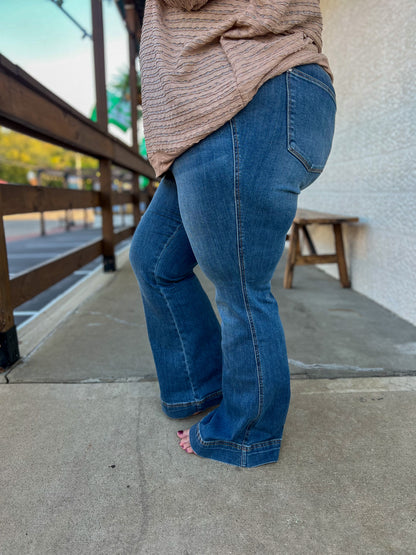 Judy Blue Tate Tummy Control Flare Jeans