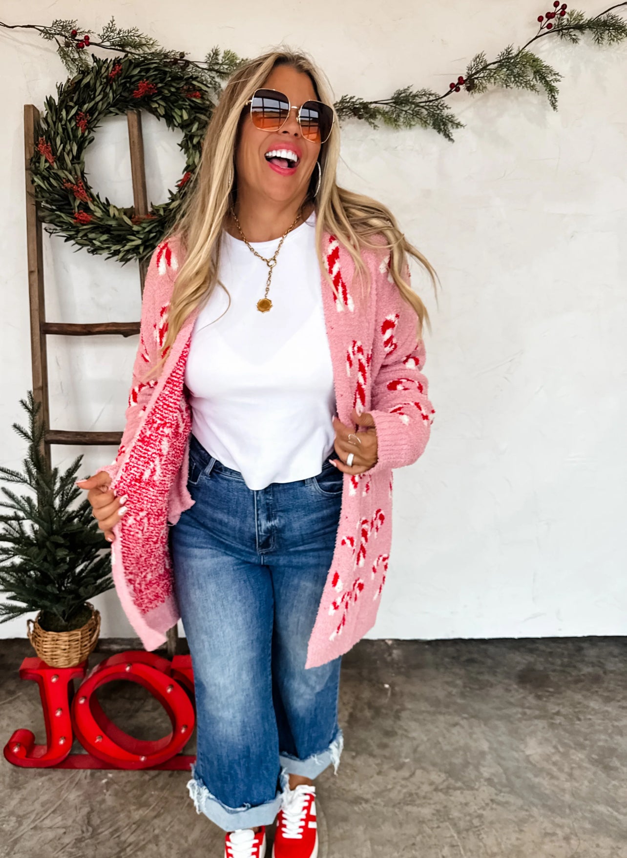 Candy Cane Cloud Cardigan