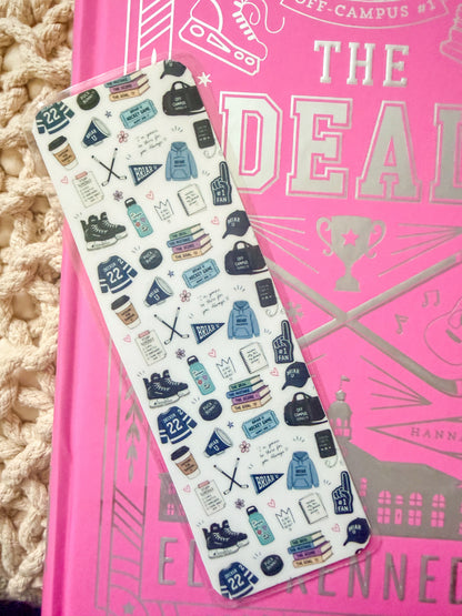 Hockey Romance Bookmark