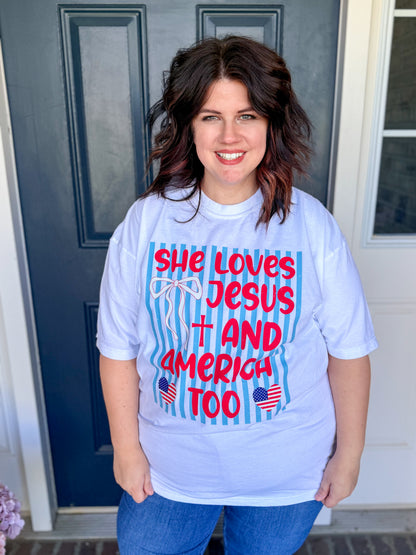 She Loves Jesus Tee