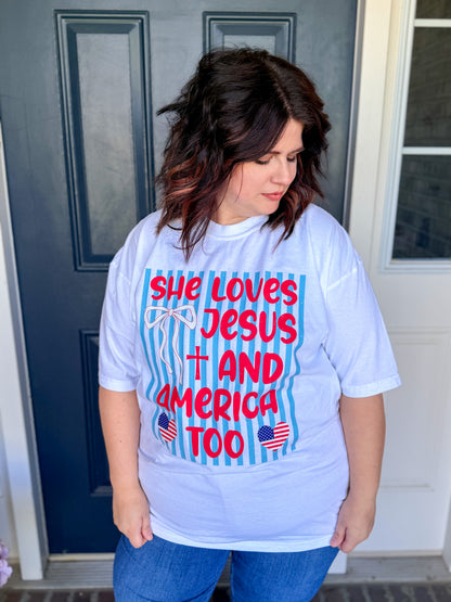 She Loves Jesus Tee