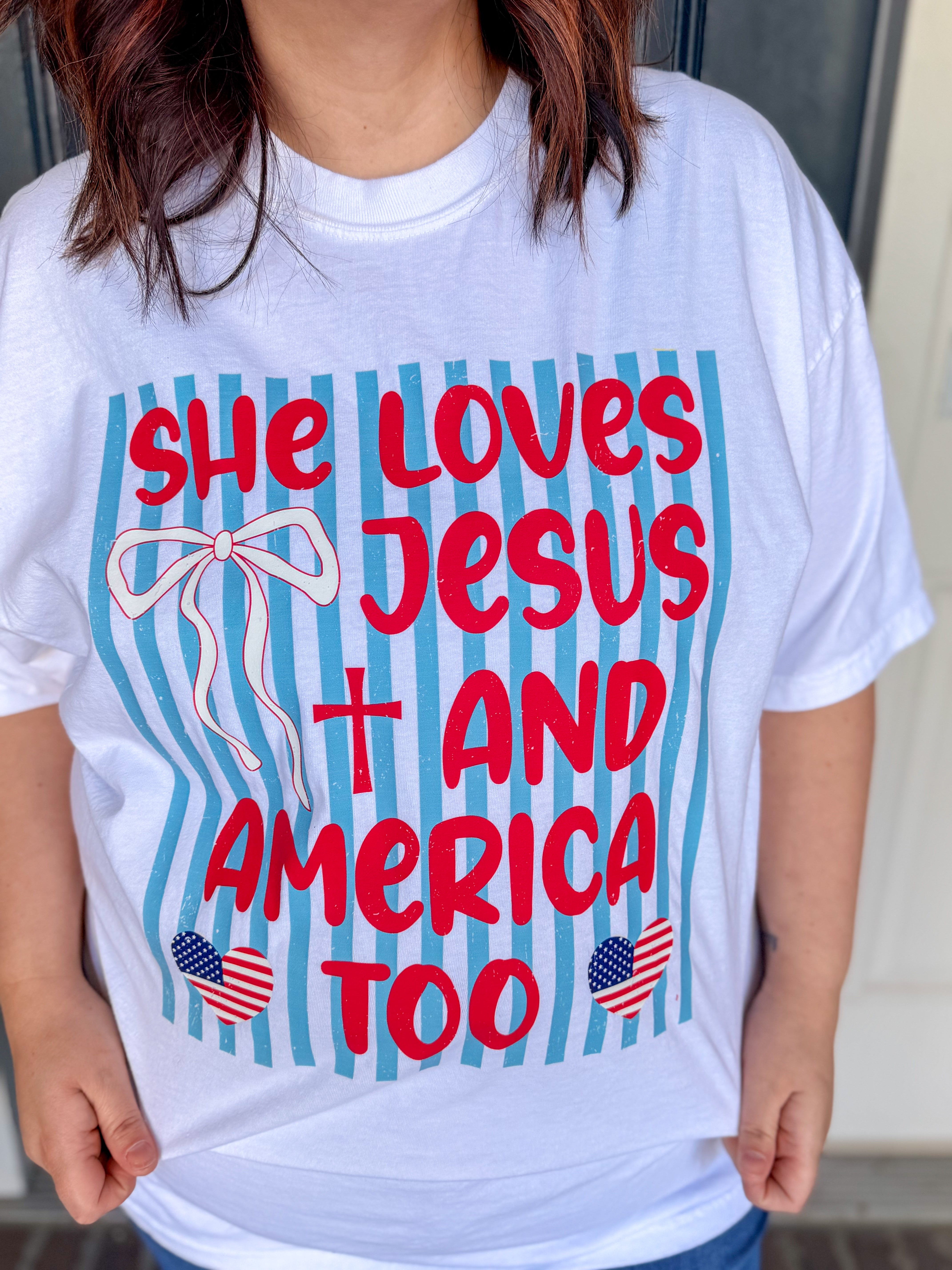 She Loves Jesus Tee